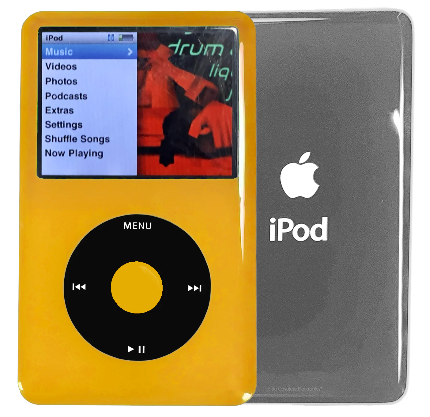 New Apple iPod Classic 6th & 7th Generation Yellow Plastic / Black / Yellow Plastic (Silver)