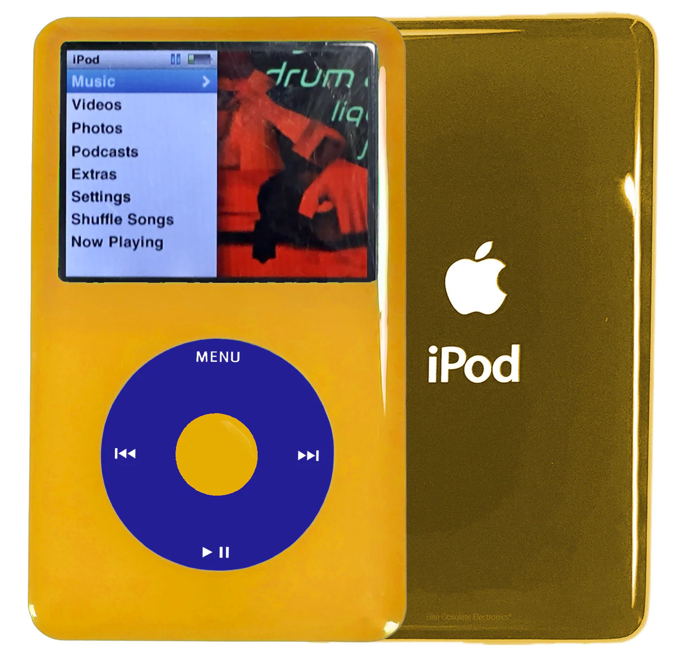 New Apple iPod Classic 6th & 7th Generation Yellow Plastic / Blue / Yellow Plastic (Gold)