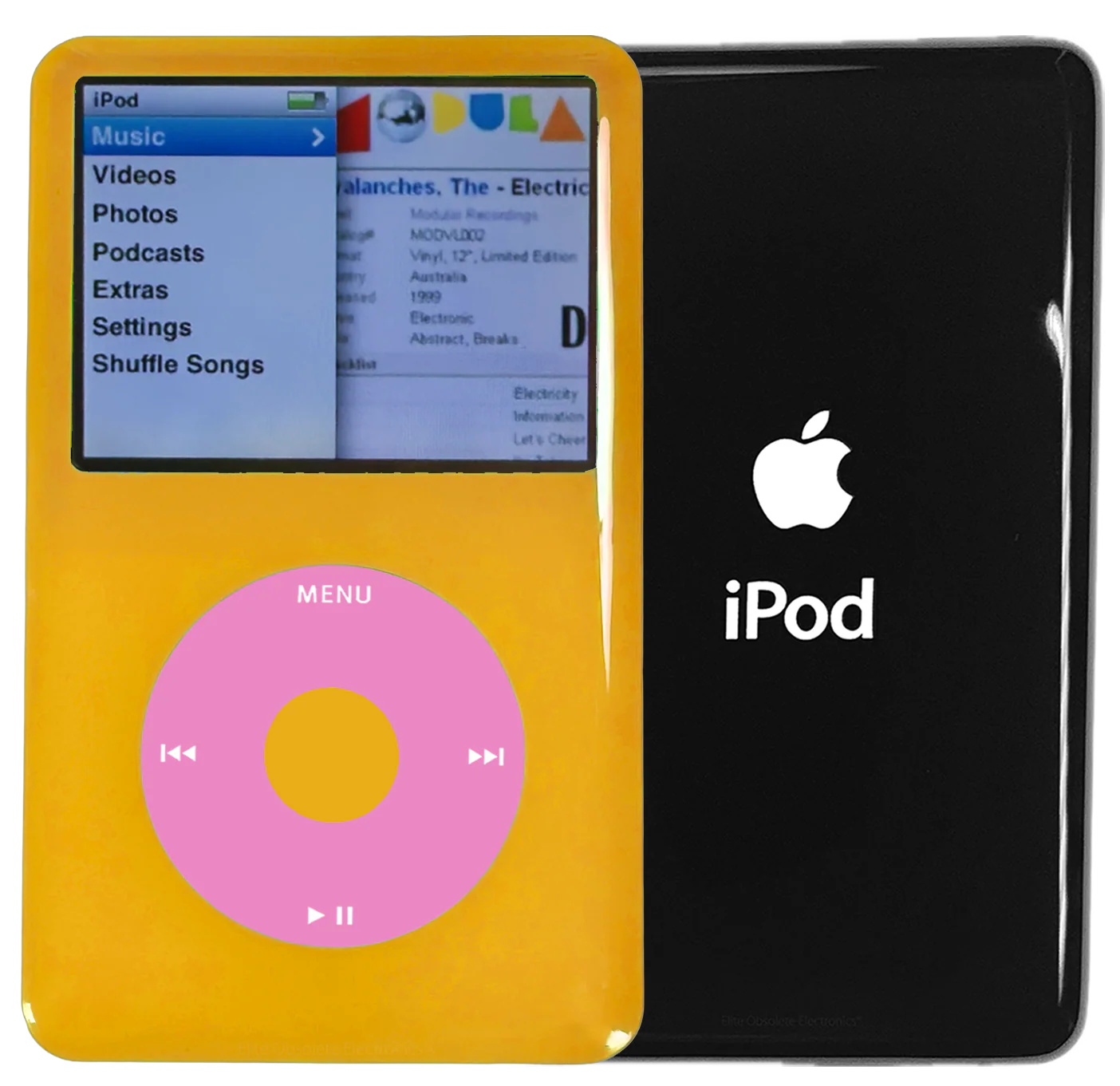 New Apple iPod Classic 6th & 7th Generation Yellow Plastic / Light Pink / Yellow Plastic (Black)