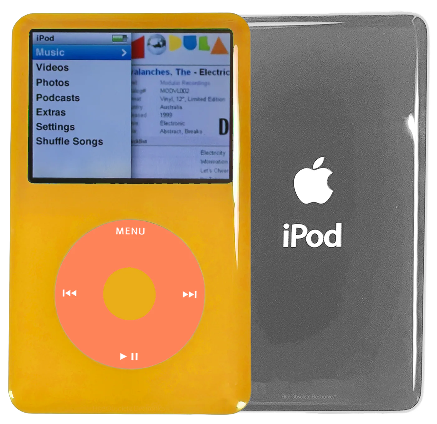 New Apple iPod Classic 6th & 7th Generation Yellow Plastic / Orange / Yellow Plastic (Silver)