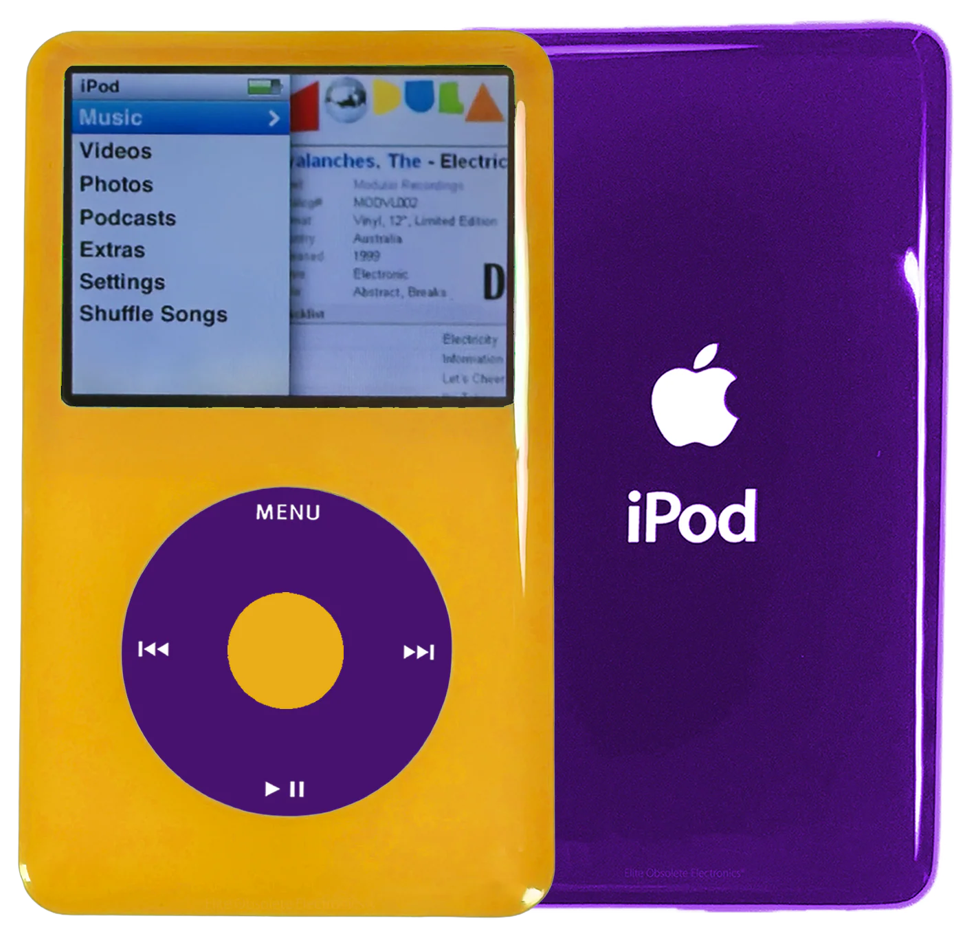 New Apple iPod Classic 6th & 7th Generation Yellow Plastic / Purple / Yellow Plastic (Midnight Purple)