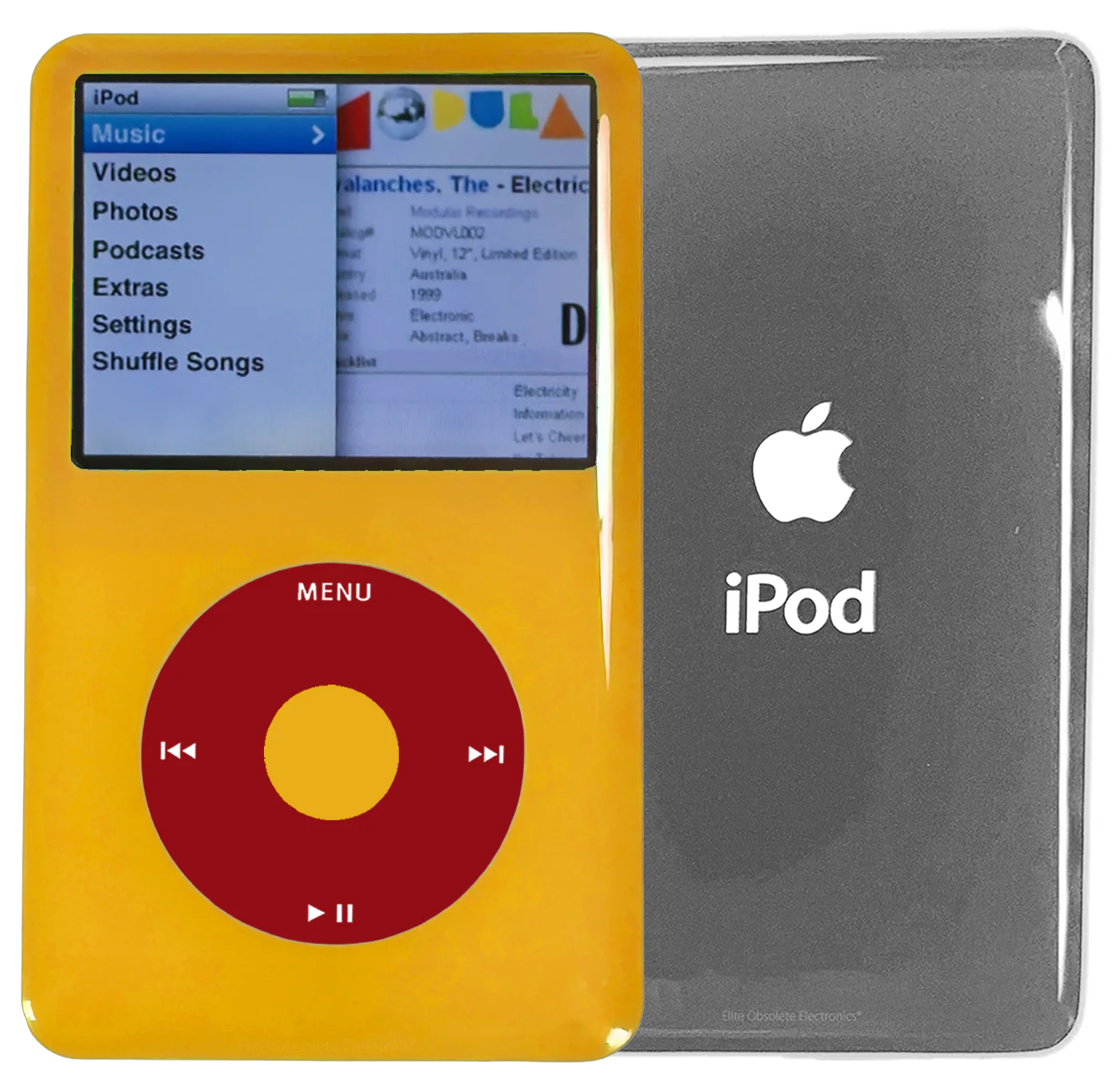 New Apple iPod Classic 6th & 7th Generation Yellow Plastic / Red / Yellow Plastic (Silver)