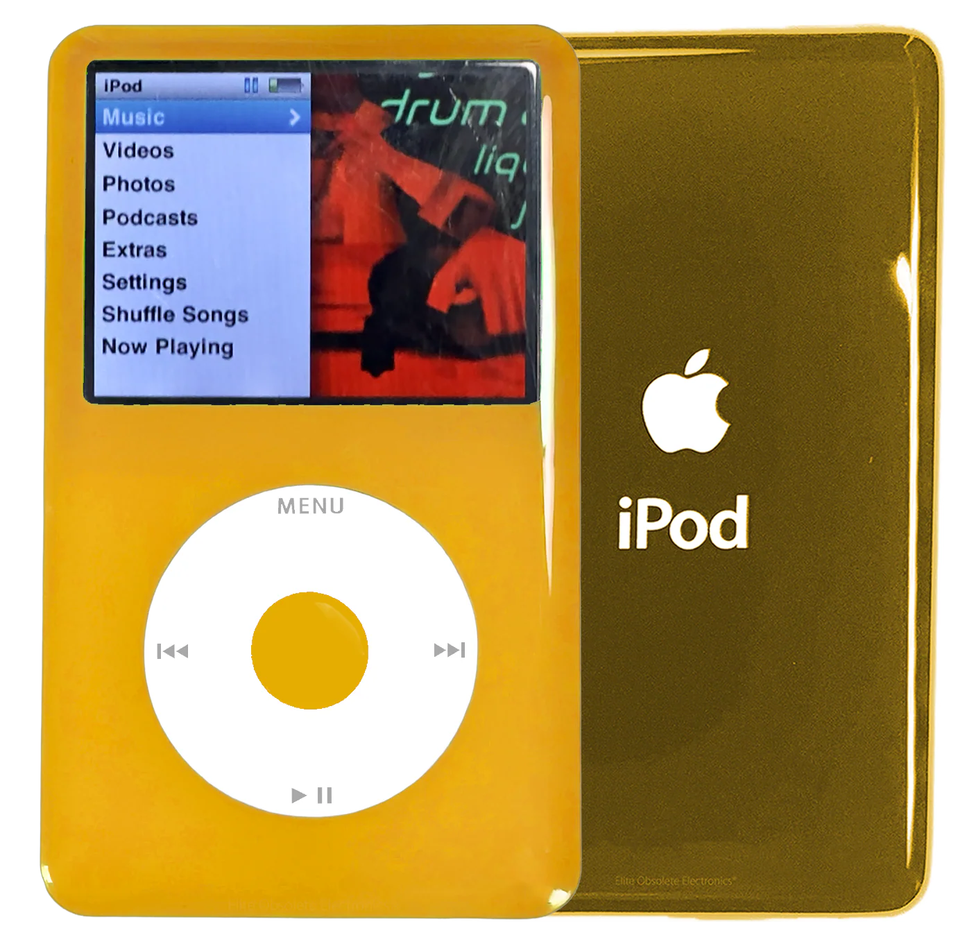 New Apple iPod Classic 6th & 7th Generation Yellow Plastic / White / Yellow Plastic (Gold)
