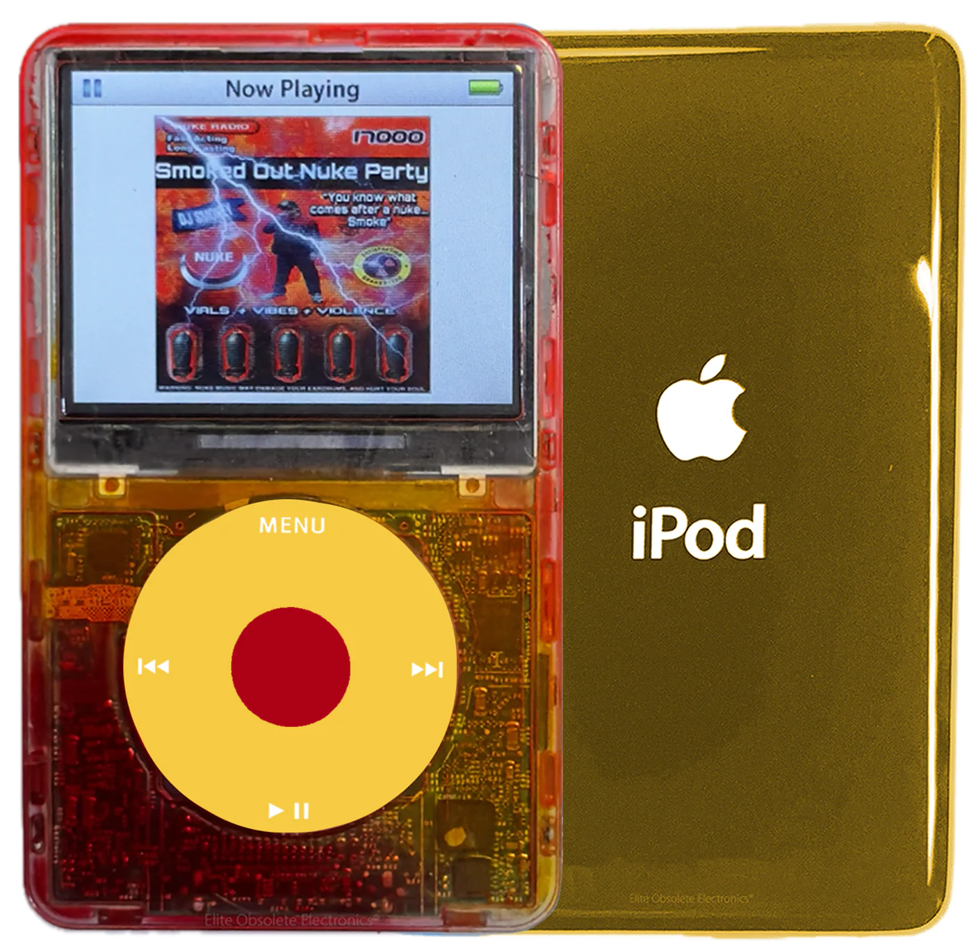 New Apple iPod Video Classic 5th & 5.5 Enhanced Atomic Fireball / Yellow / Red (Gold)