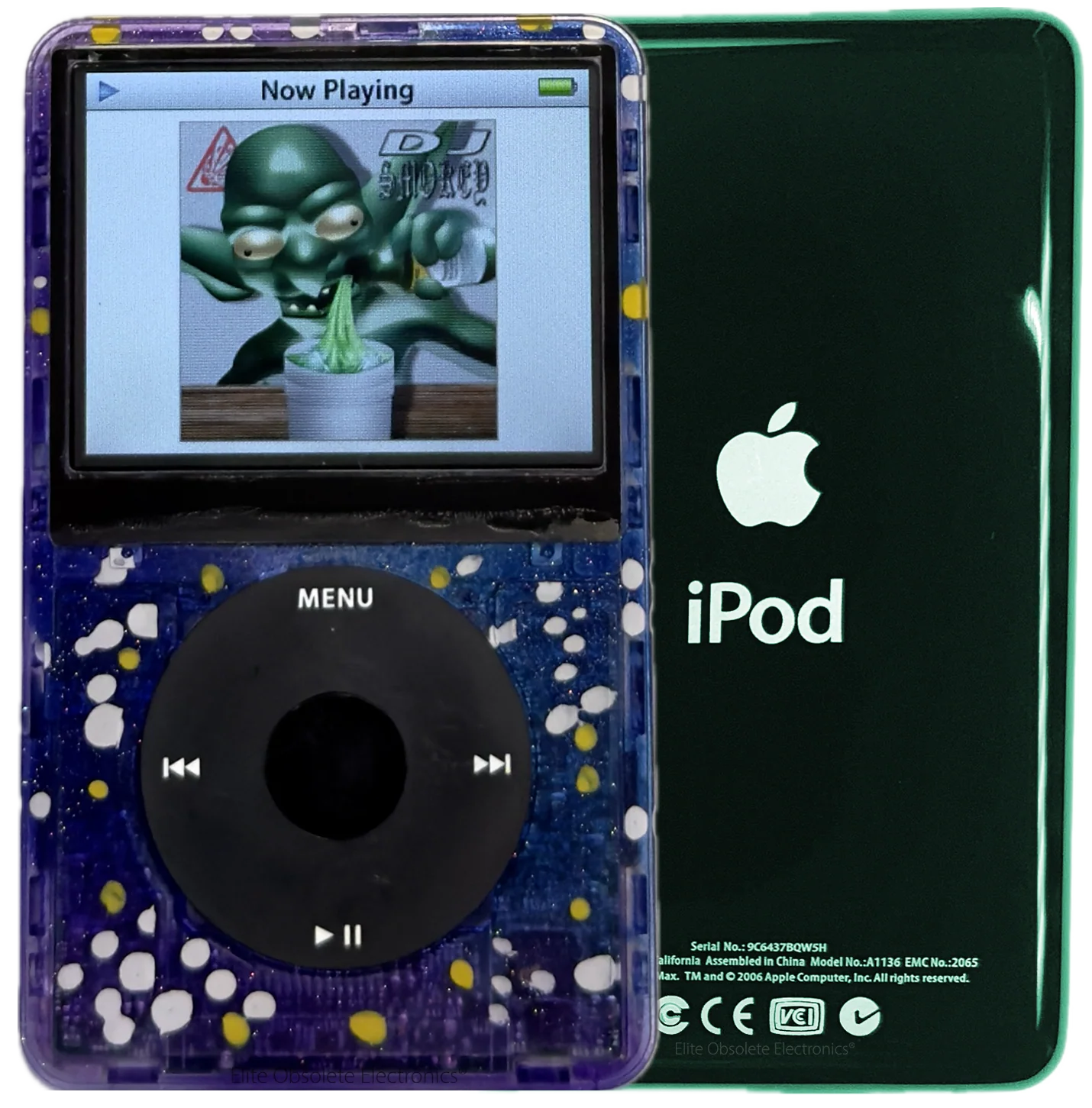 New Apple iPod Video Classic 5th & 5.5 Enhanced Atomic Midnight Stargaze / Black / Black (Pine Green)
