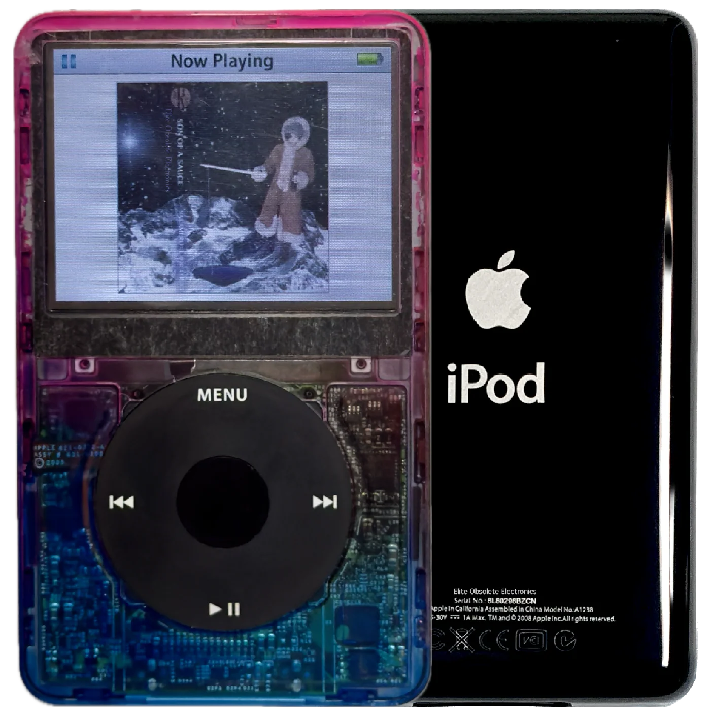 New Apple iPod Video Classic 5th & 5.5 Enhanced Atomic Nebula / Black / Black (Black)
