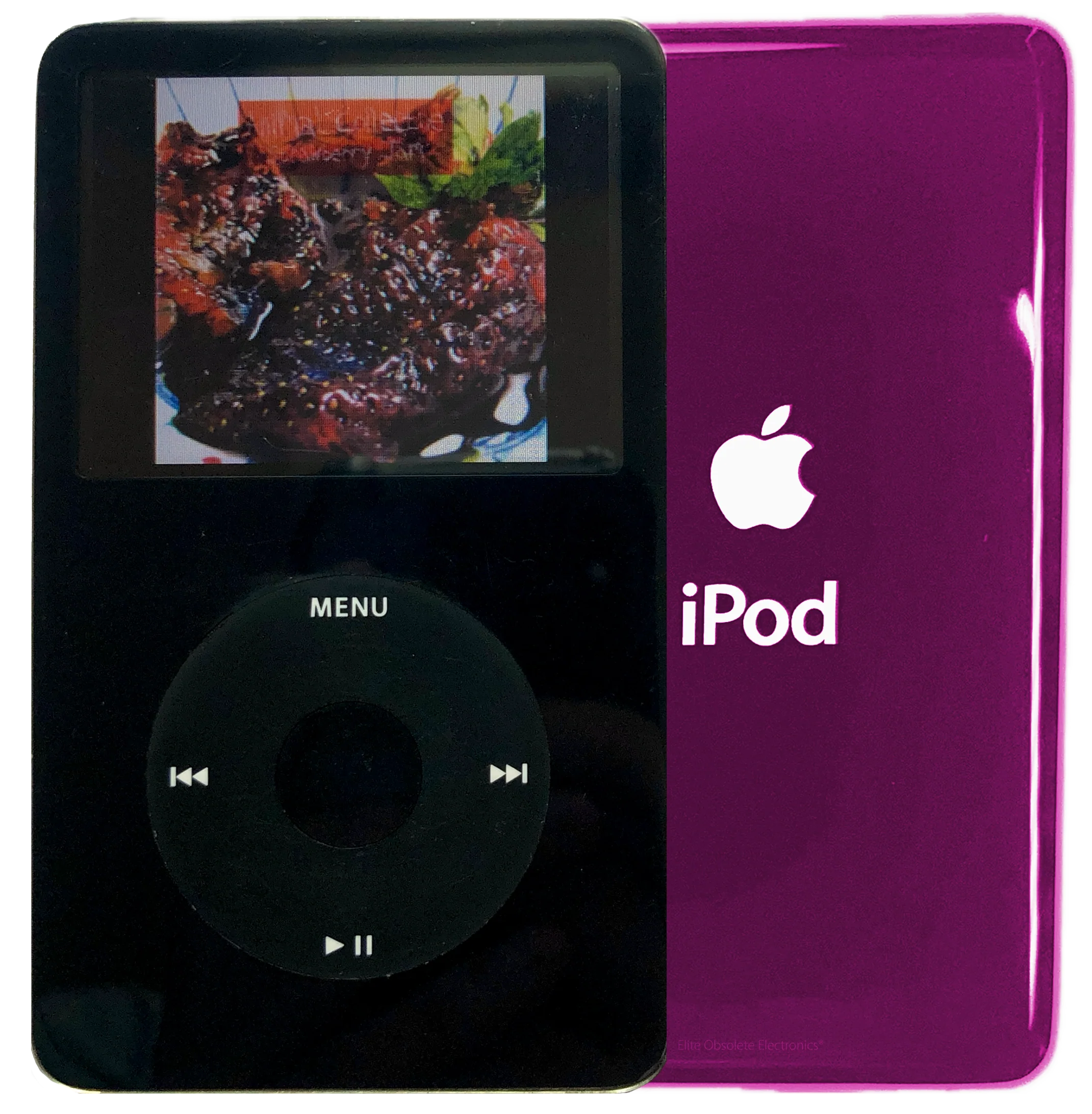 New Apple iPod Video Classic 5th & 5.5 Enhanced Black / Black / Black (Hyper Pink)
