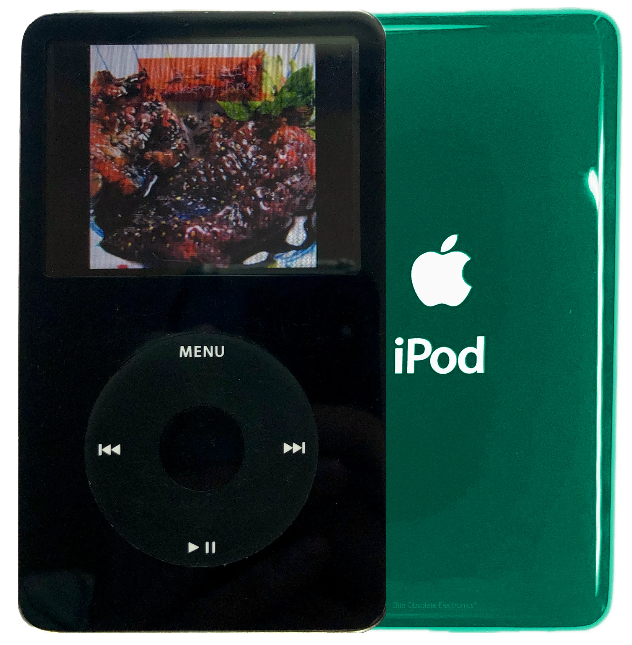 New Apple iPod Video Classic 5th & 5.5 Enhanced Black / Black / Black (Pine Green)