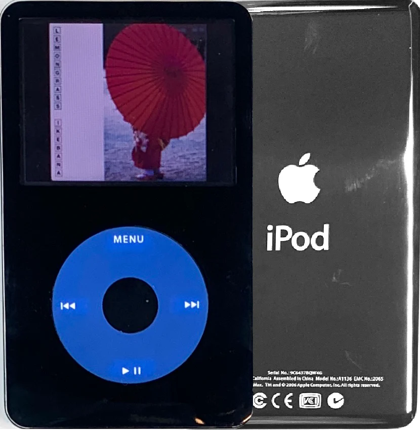 New Apple iPod Video Classic 5th & 5.5 Enhanced Black / Blue / Black (Silver)