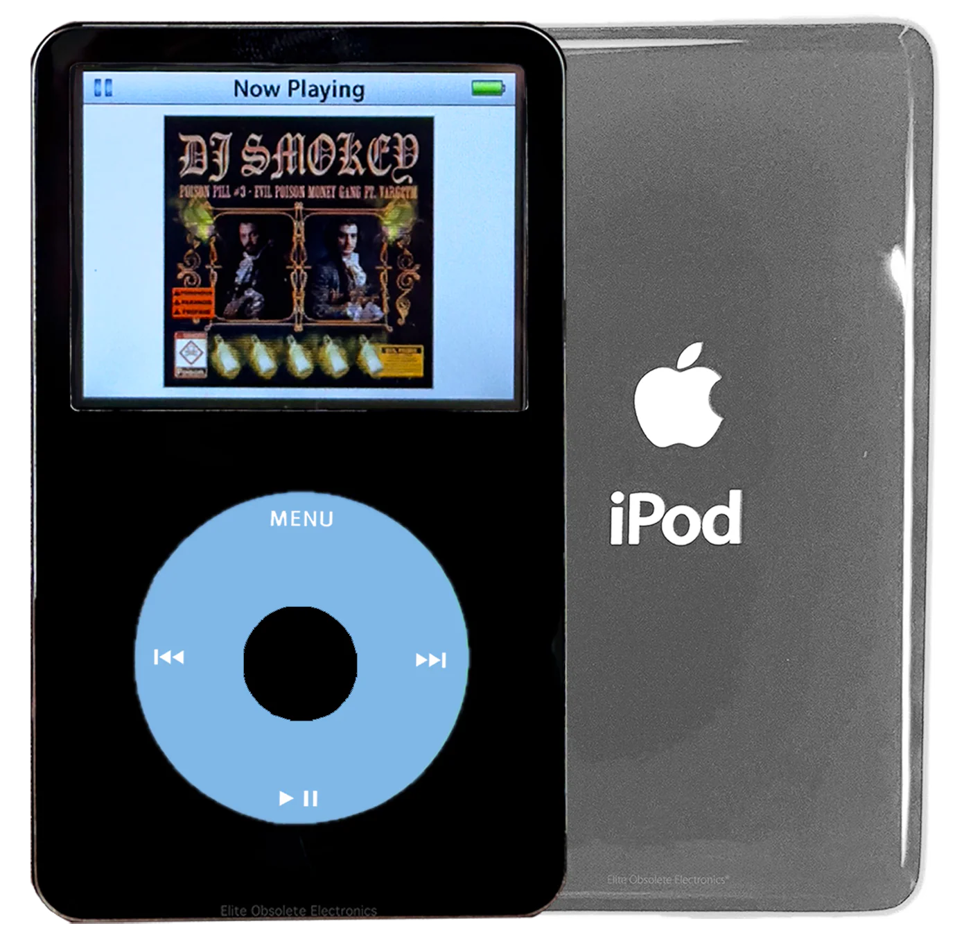New Apple iPod Video Classic 5th & 5.5 Enhanced Black / Light Blue / Black (Silver)