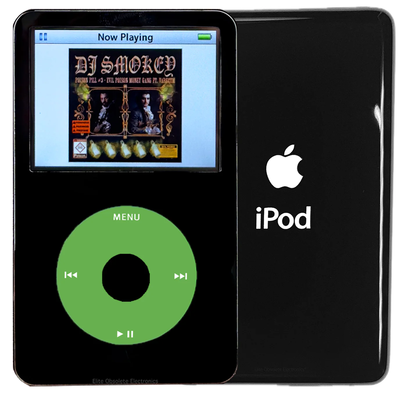 New Apple iPod Video Classic 5th & 5.5 Enhanced Black / Light Green / Black (Black)
