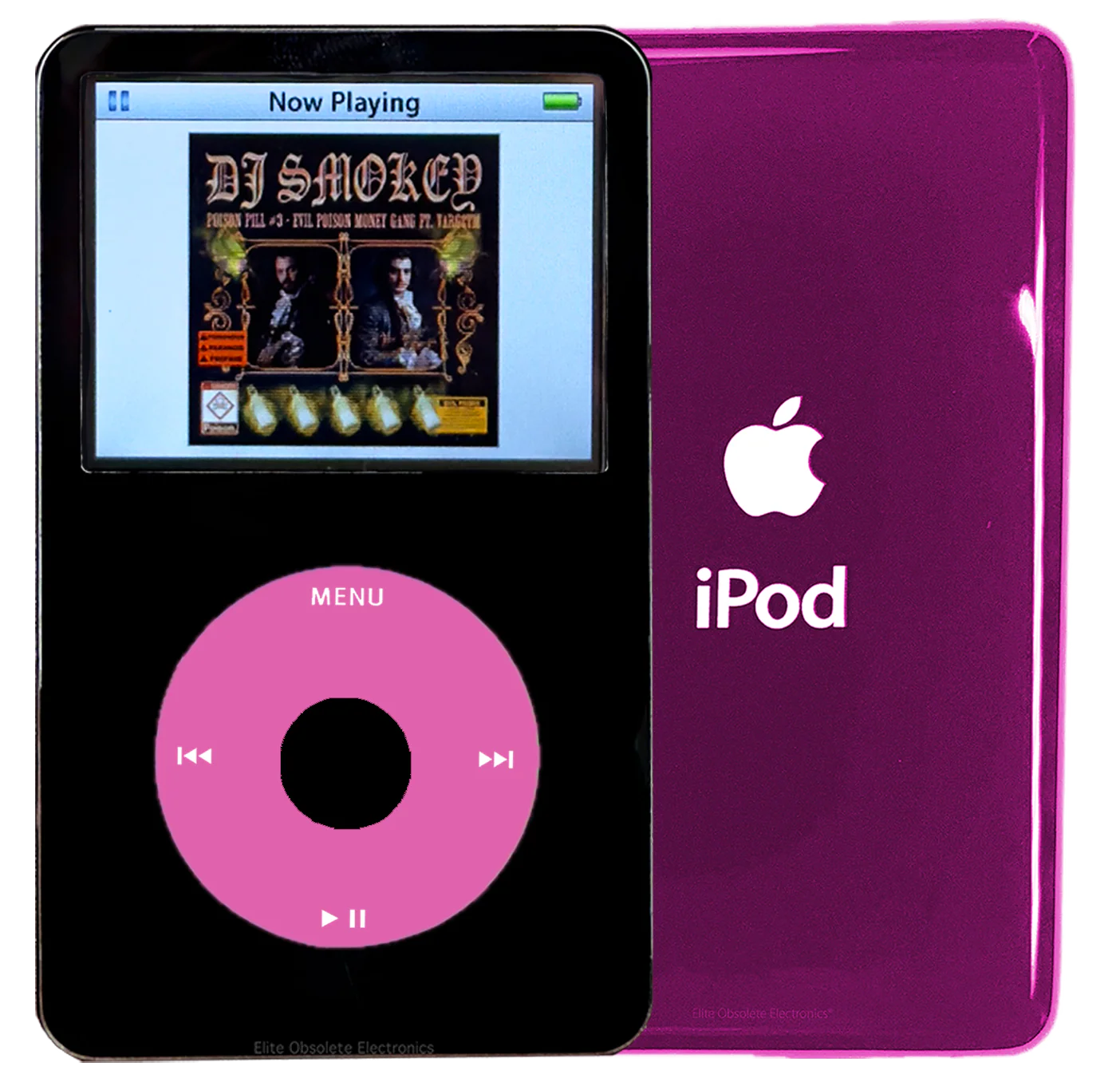 New Apple iPod Video Classic 5th & 5.5 Enhanced Black / Light Pink / Black (Hyper Pink)