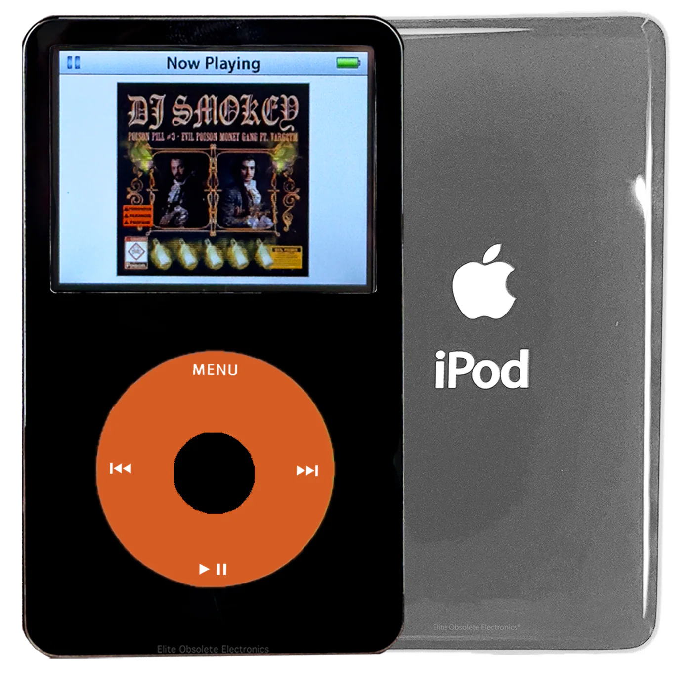 New Apple iPod Video Classic 5th & 5.5 Enhanced Black / Orange / Black (Silver)