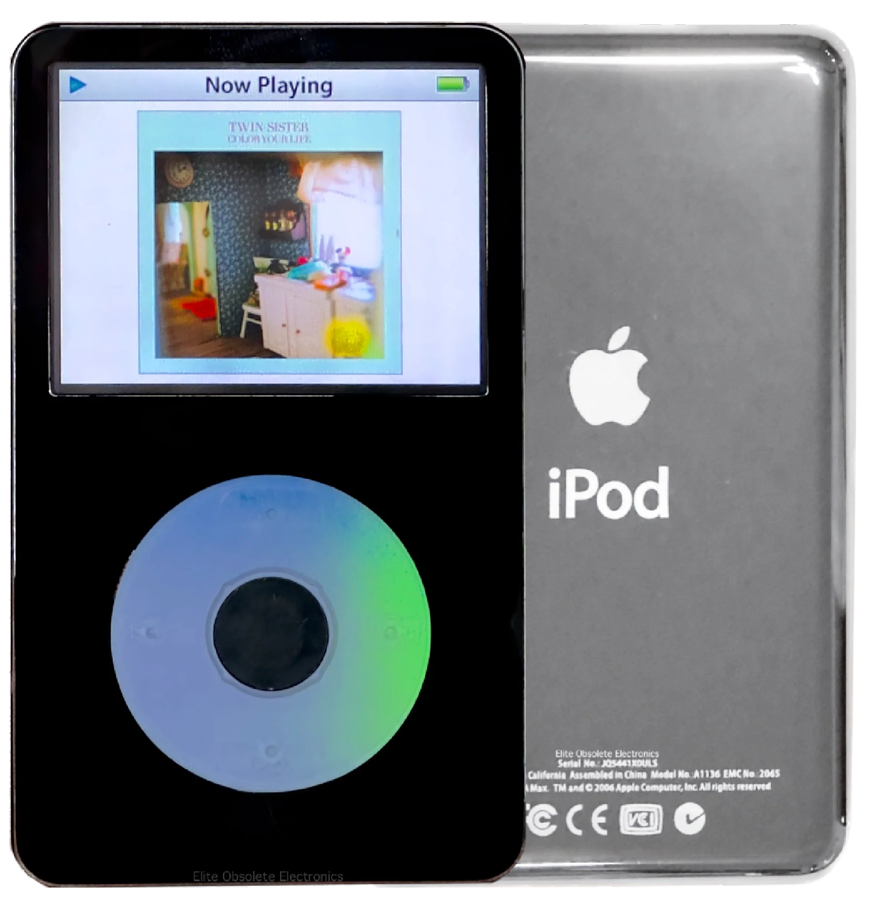 New Apple iPod Video Classic 5th & 5.5 Enhanced Black / Polychrome / Black (Silver)