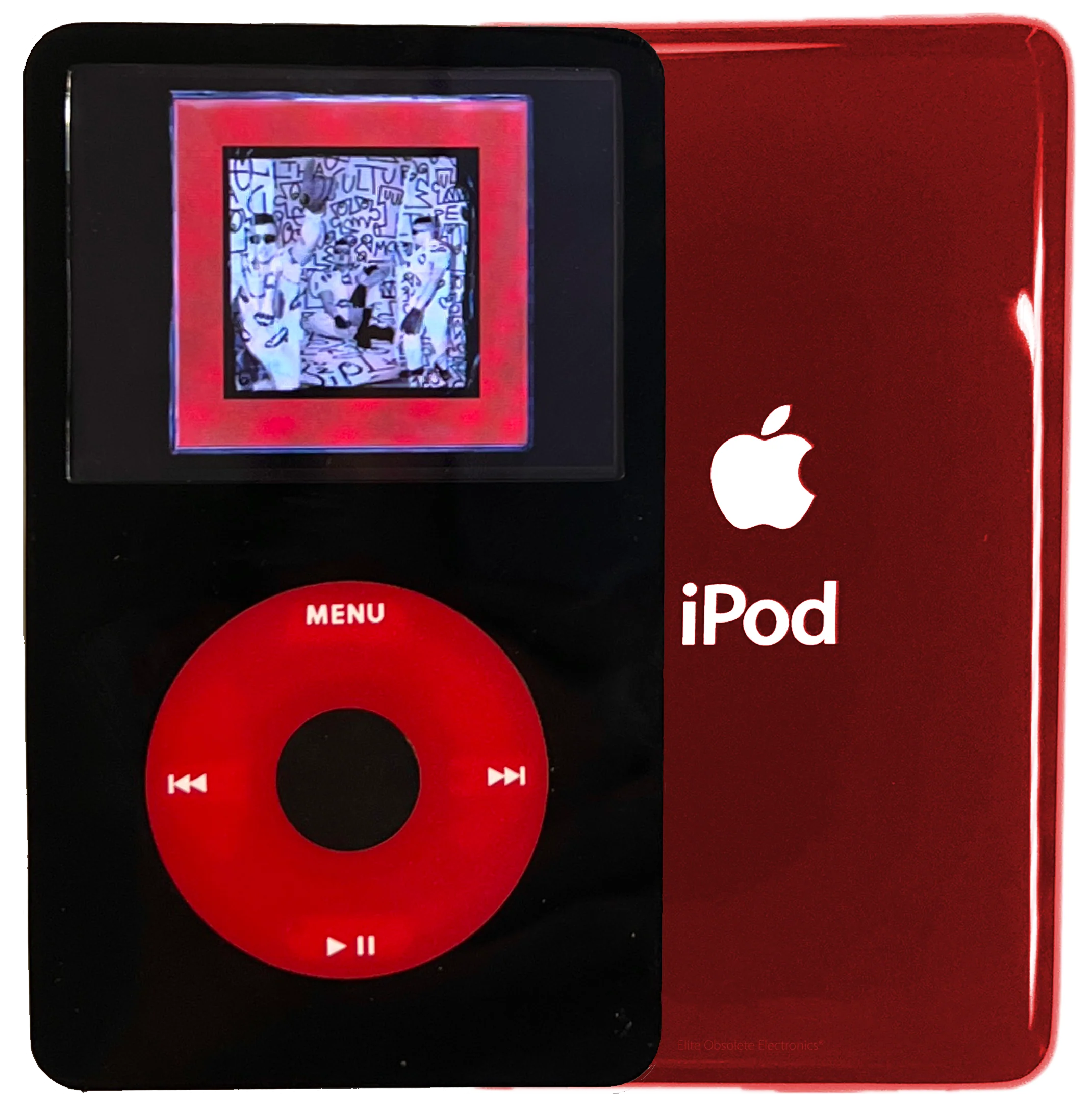 New Apple iPod Video Classic 5th & 5.5 Enhanced Black / Red / Black (Sangria Red)