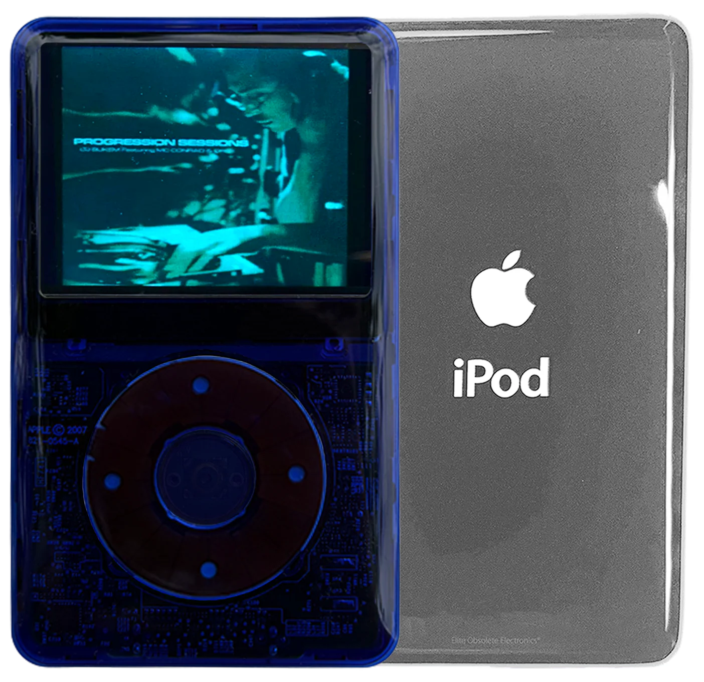 New Apple iPod Video Classic 5th & 5.5 Enhanced Indigo Crystal Plastic / Indigo Crystal Plastic / Indigo Crystal Plastic (Silver)