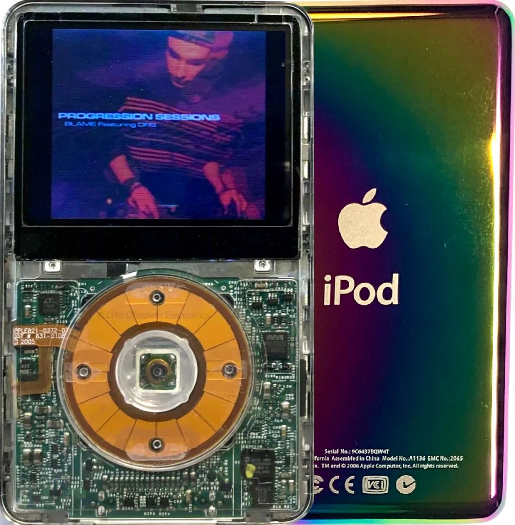 New Apple iPod Video Classic 5th & 5.5 Enhanced Crystal Clear Transparent (Rainbow)