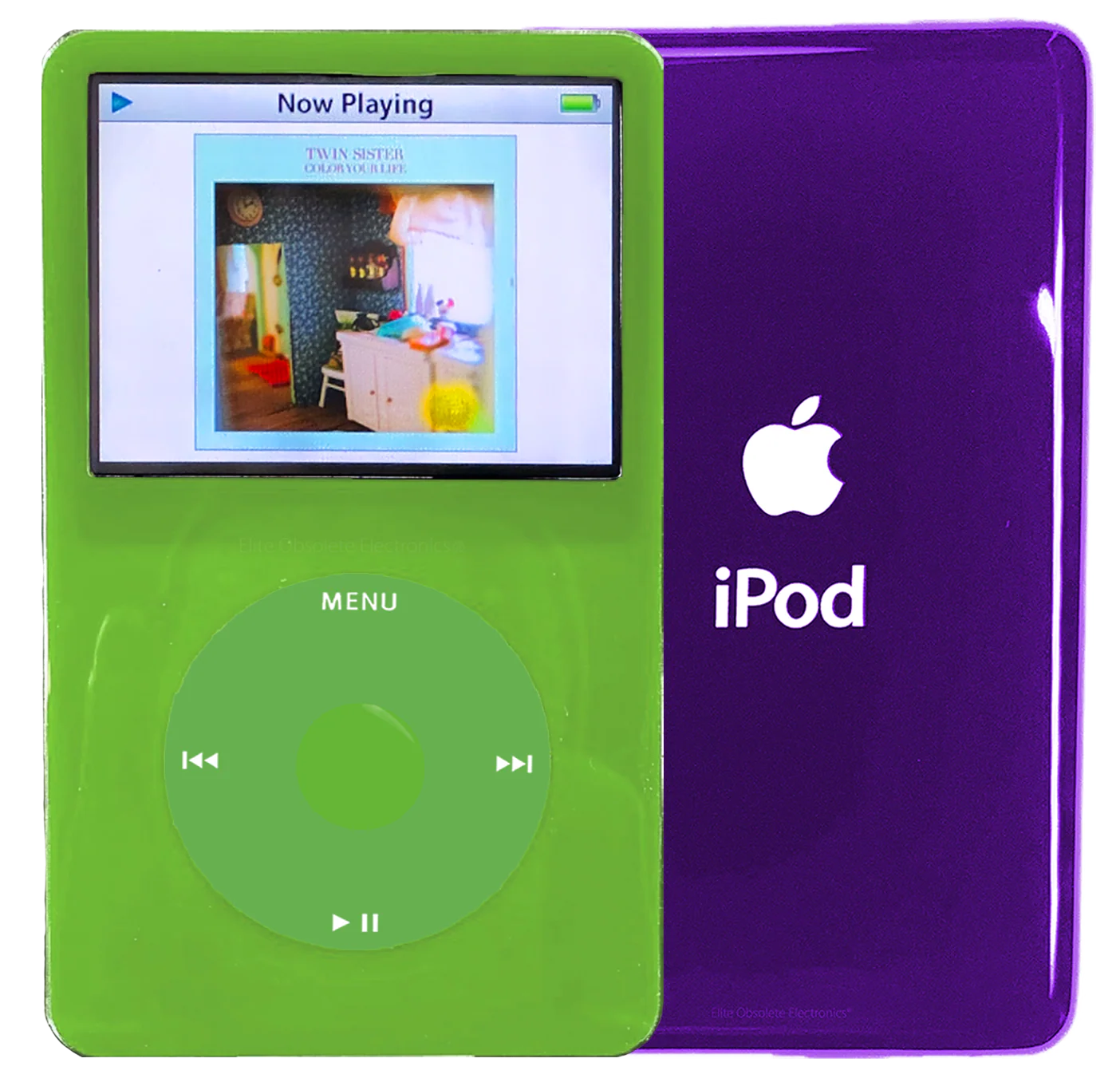 New Apple iPod Video Classic 5th & 5.5 Enhanced Green / Light Green / Green (Midnight Purple)