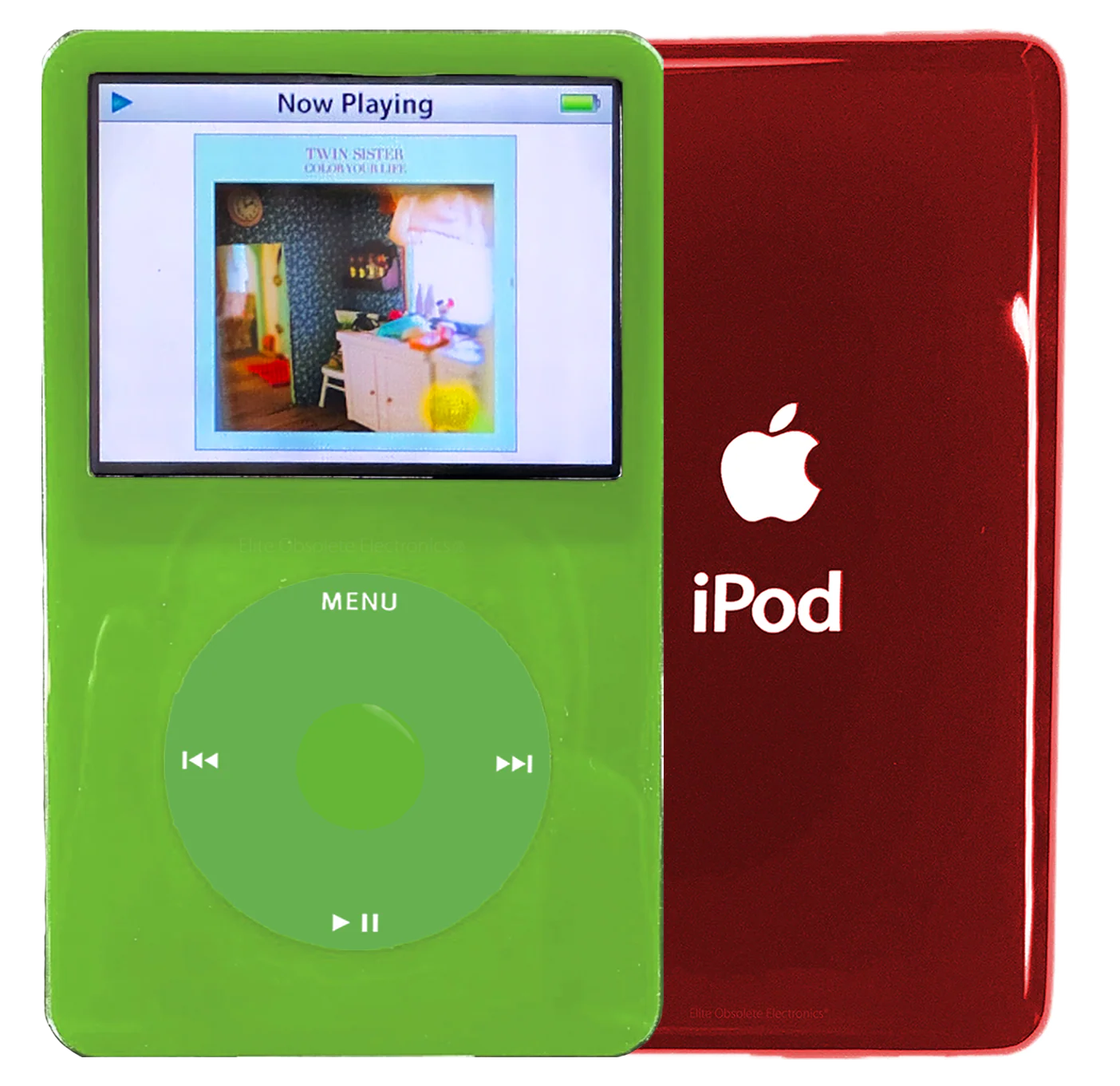 New Apple iPod Video Classic 5th & 5.5 Enhanced Green / Light Green / Green (Sangria Red)