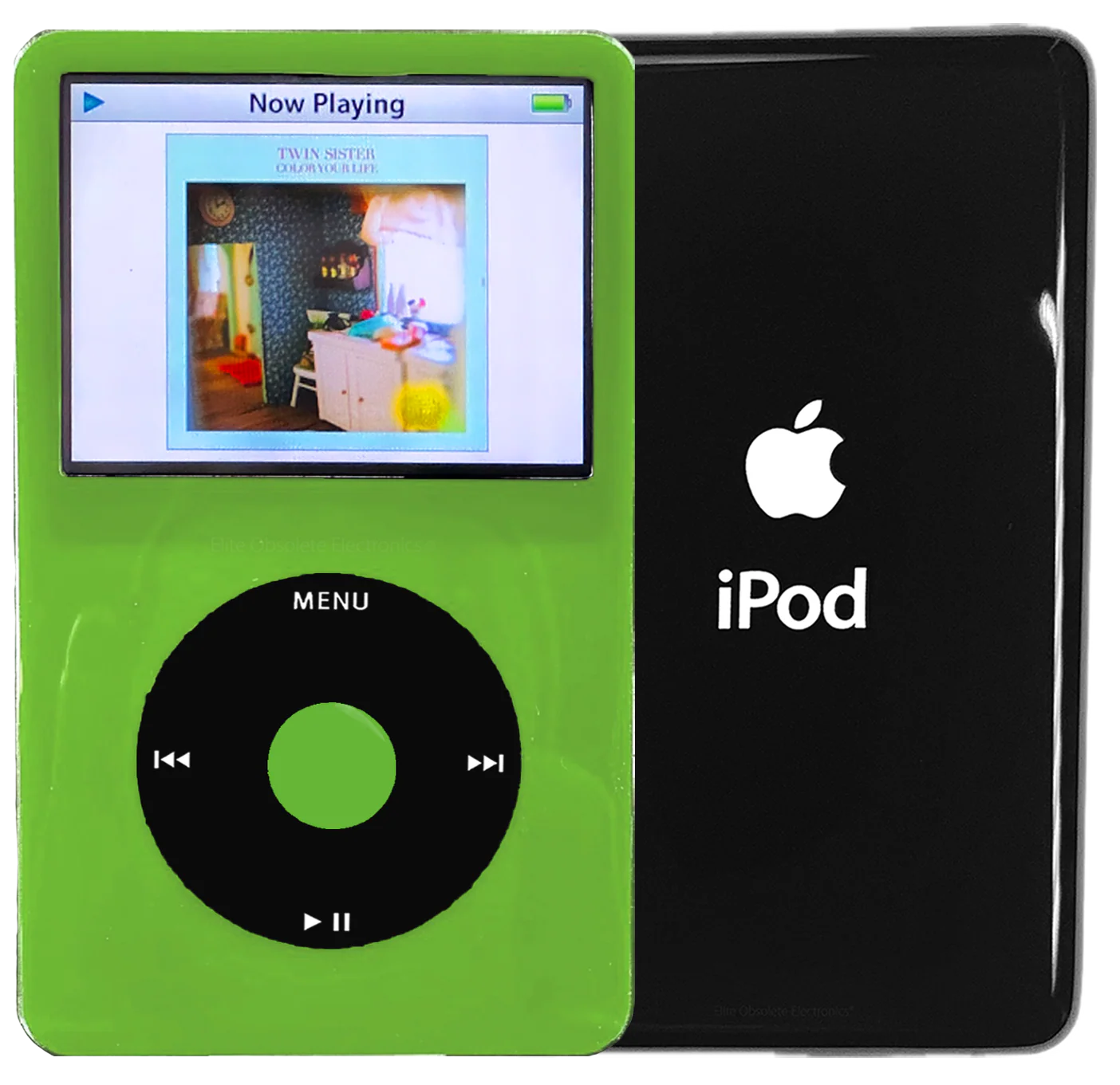 New Apple iPod Video Classic 5th & 5.5 Enhanced Green / Black / Green (Black)