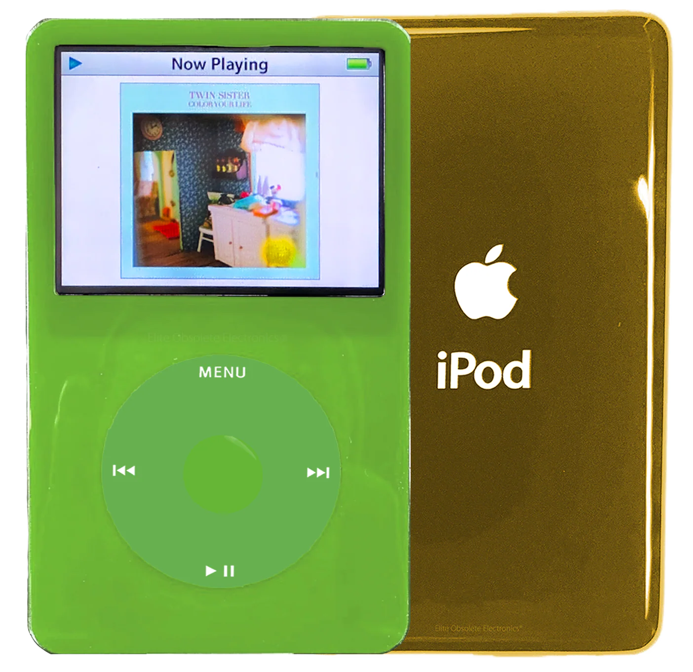 New Apple iPod Video Classic 5th & 5.5 Enhanced Green / Light Green / Green (Gold)