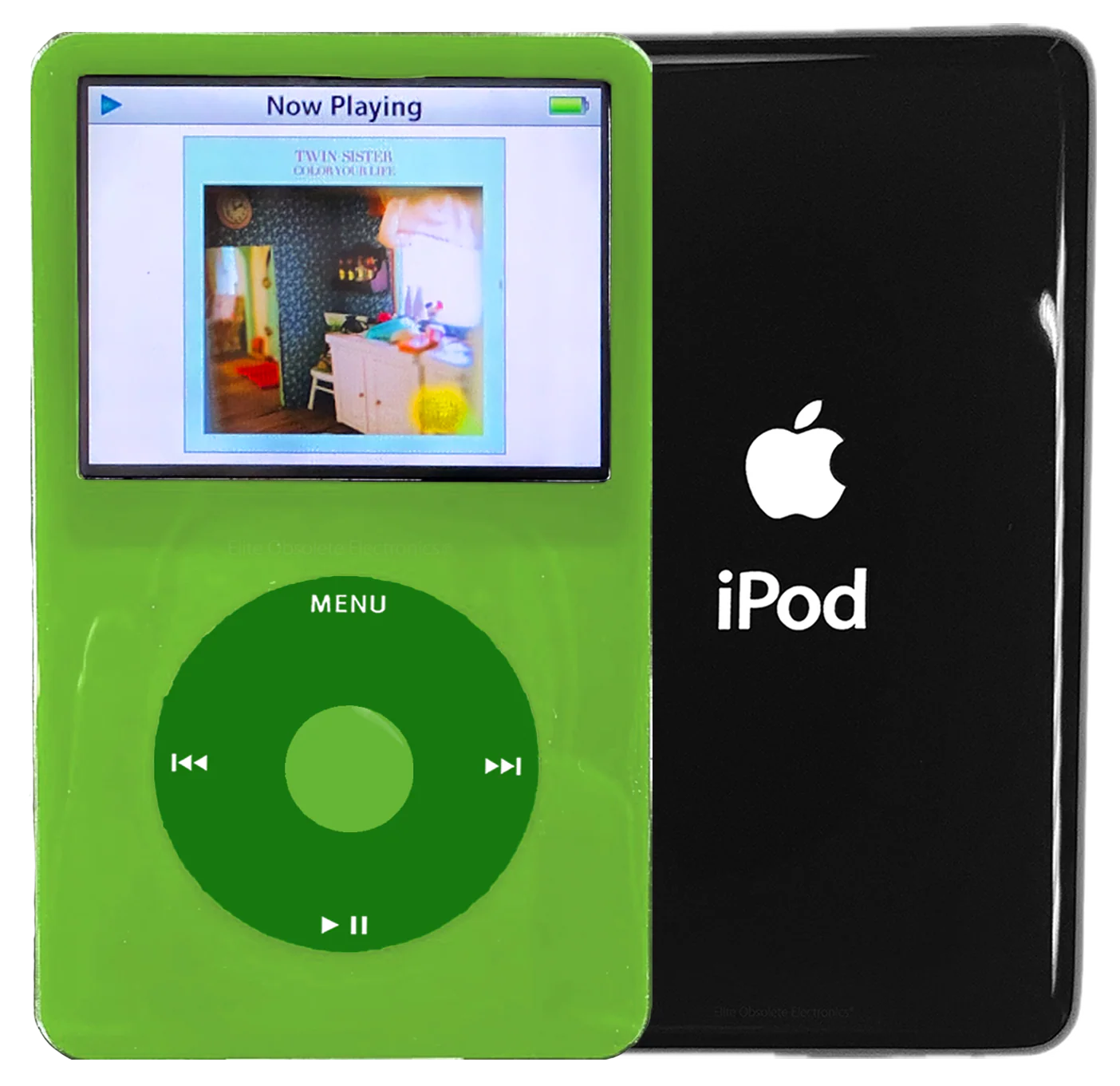 New Apple iPod Video Classic 5th & 5.5 Enhanced Green / Green / Green (Black)