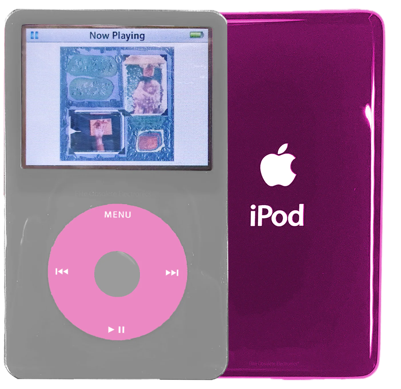 New Apple iPod Video Classic 5th & 5.5 Enhanced Grey / Light Pink / Grey (Hyper Pink)