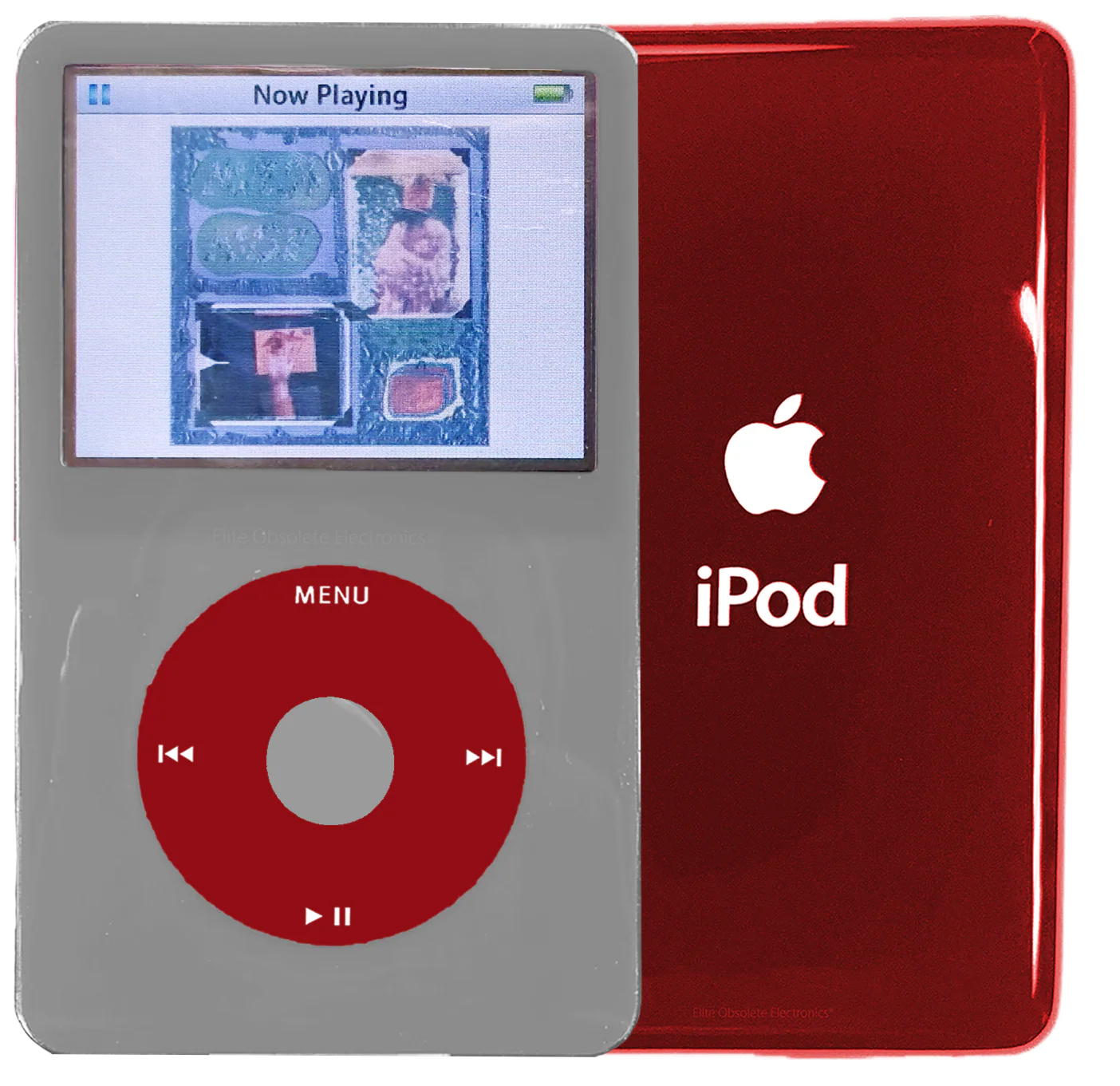 New Apple iPod Video Classic 5th & 5.5 Enhanced Grey / Red / Grey (Sangria Red)