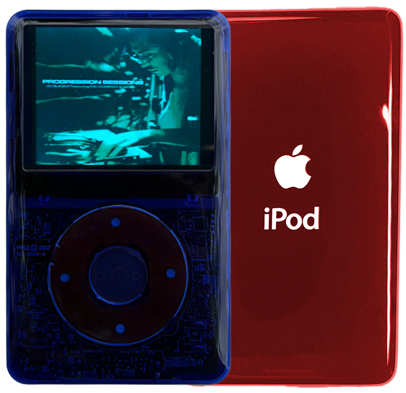 New Apple iPod Video Classic 5th & 5.5 Enhanced Indigo Crystal Plastic / Indigo Crystal Plastic / Indigo Crystal Plastic (Sangria Red)