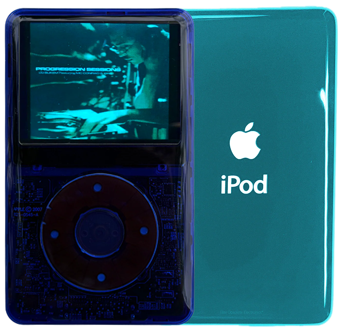 New Apple iPod Video Classic 5th & 5.5 Enhanced Indigo Crystal Plastic / Indigo Crystal Plastic / Indigo Crystal Plastic (Ocean Blue)