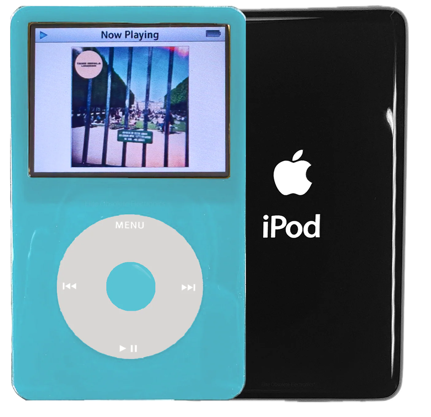 New Apple iPod Video Classic 5th & 5.5 Enhanced Light Blue / Grey / Light Blue (Black)