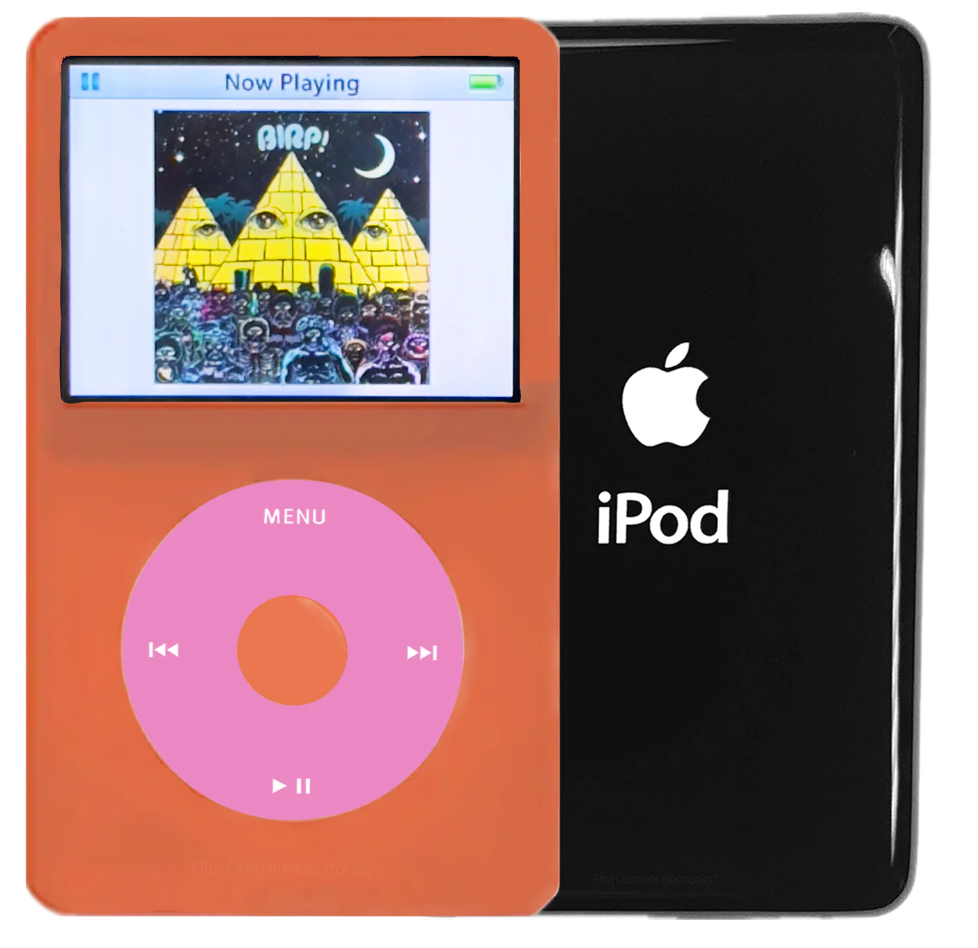New Apple iPod Video Classic 5th & 5.5 Enhanced Orange / Light Pink / Orange (Black)