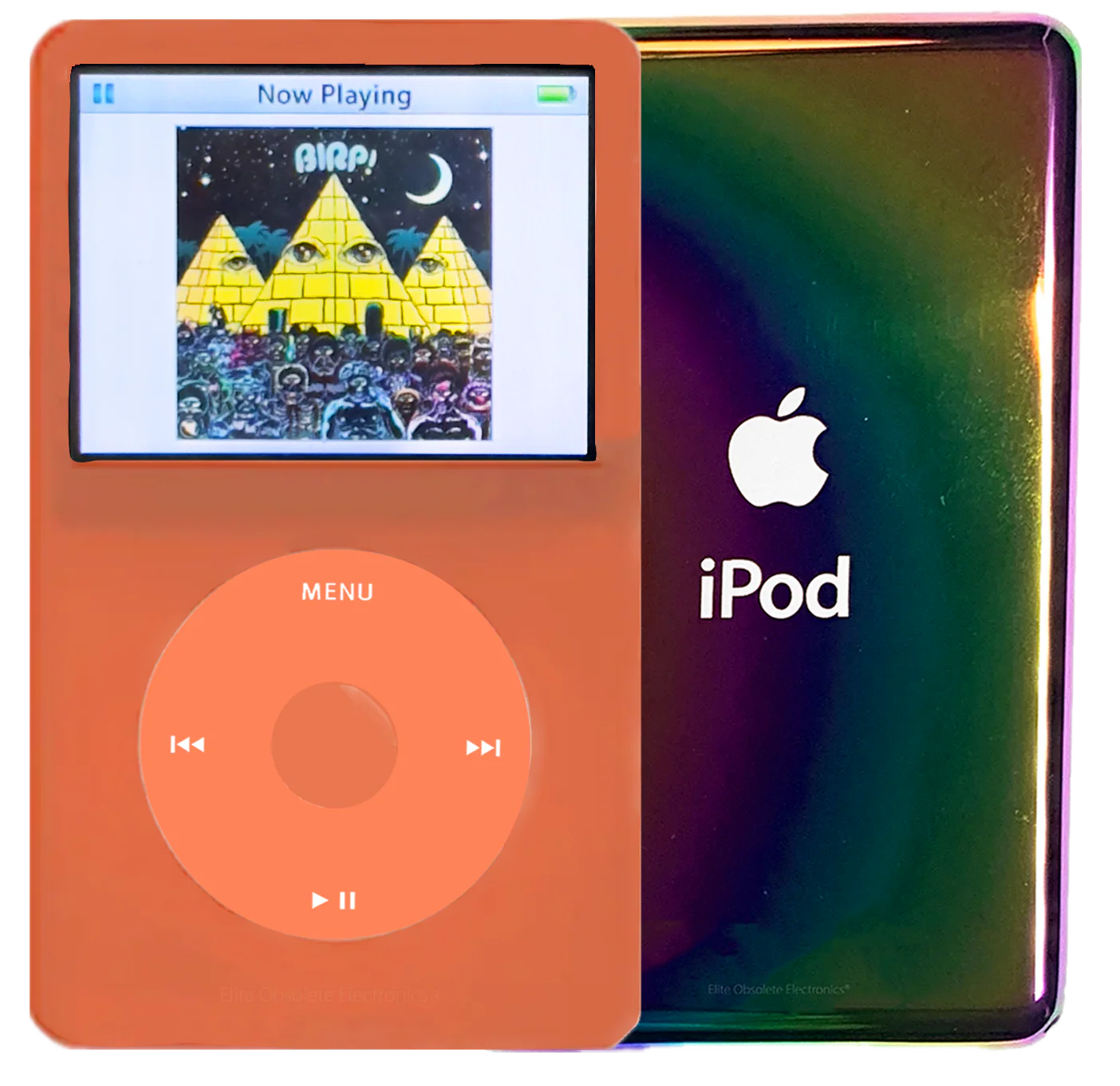 New Apple iPod Video Classic 5th 5.5 Enhanced Orange / Orange / Orange (Rainbow)