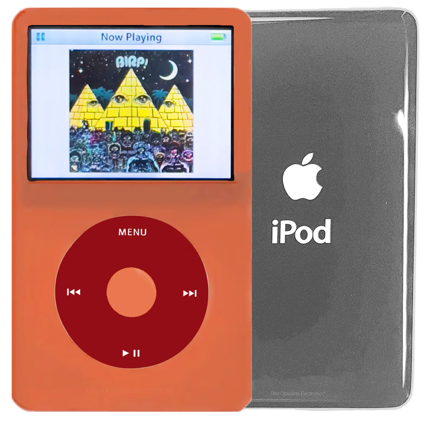 New Apple iPod Video Classic 5th & 5.5 Enhanced Orange / Red / Orange (Silver)