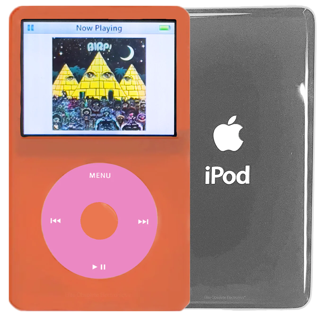New Apple iPod Video Classic 5th & 5.5 Enhanced Orange / Light Pink / Orange (Silver)