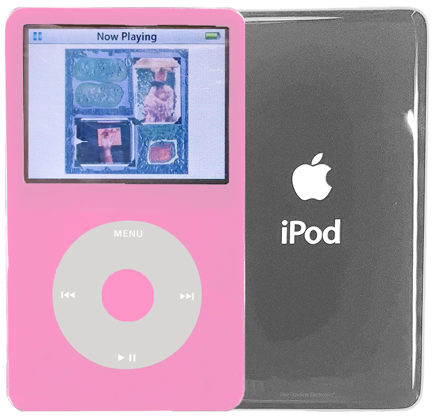 New Apple iPod Video Classic 5th 5.5 Enhanced Pink / Grey / Pink (Silver)