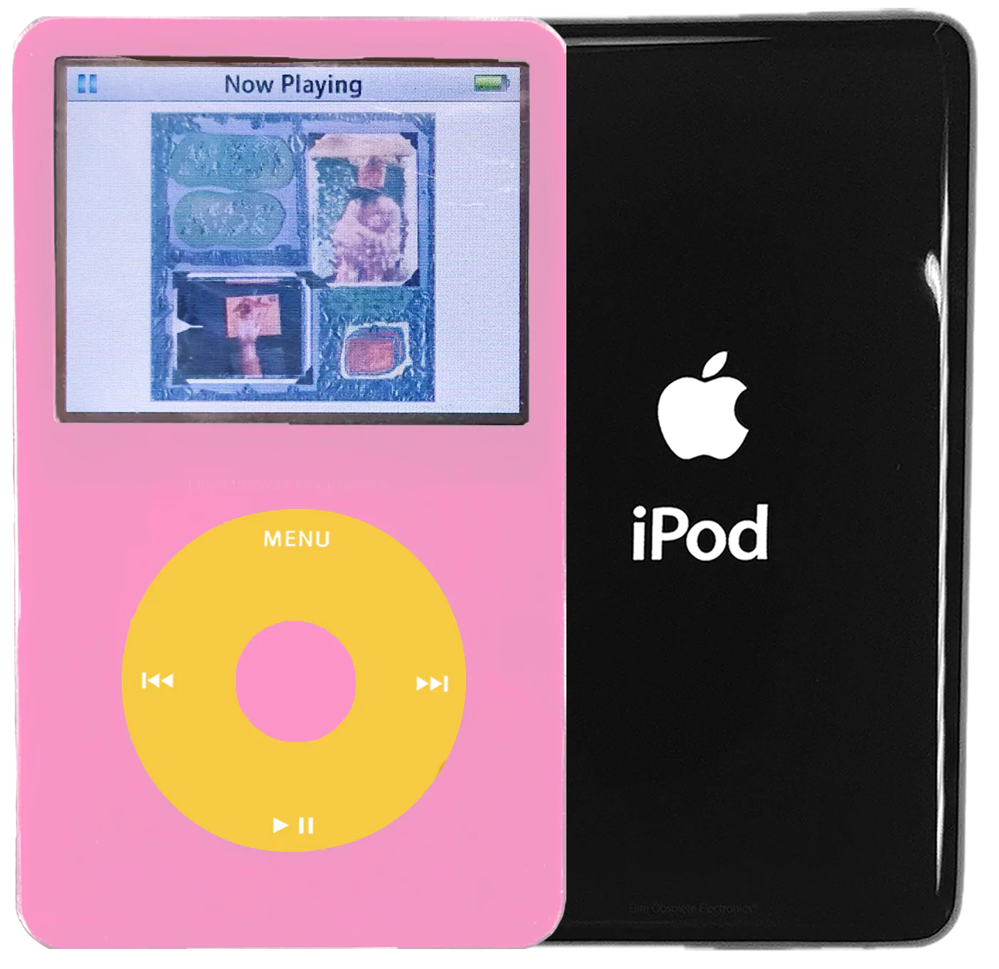 New Apple iPod Video Classic 5th 5.5 Enhanced Pink / Yellow / Pink (Black)