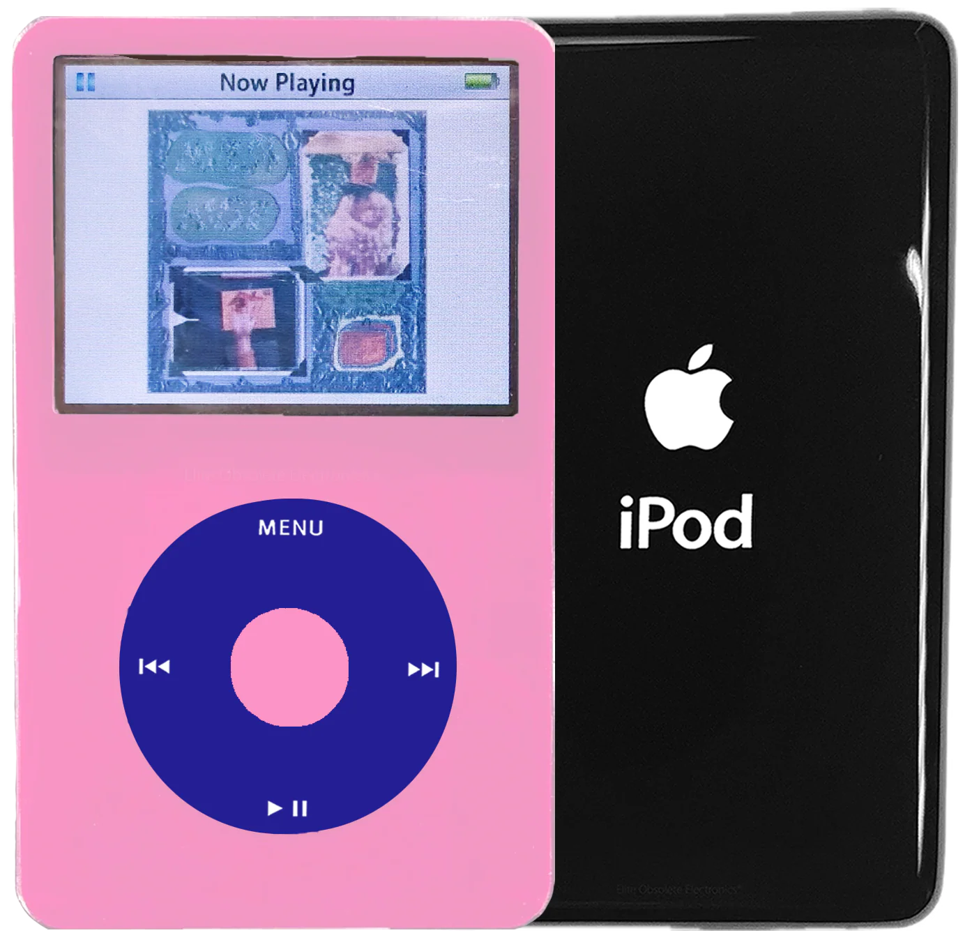 New Apple iPod Video Classic 5th 5.5 Enhanced Pink / Blue / Pink (Black)