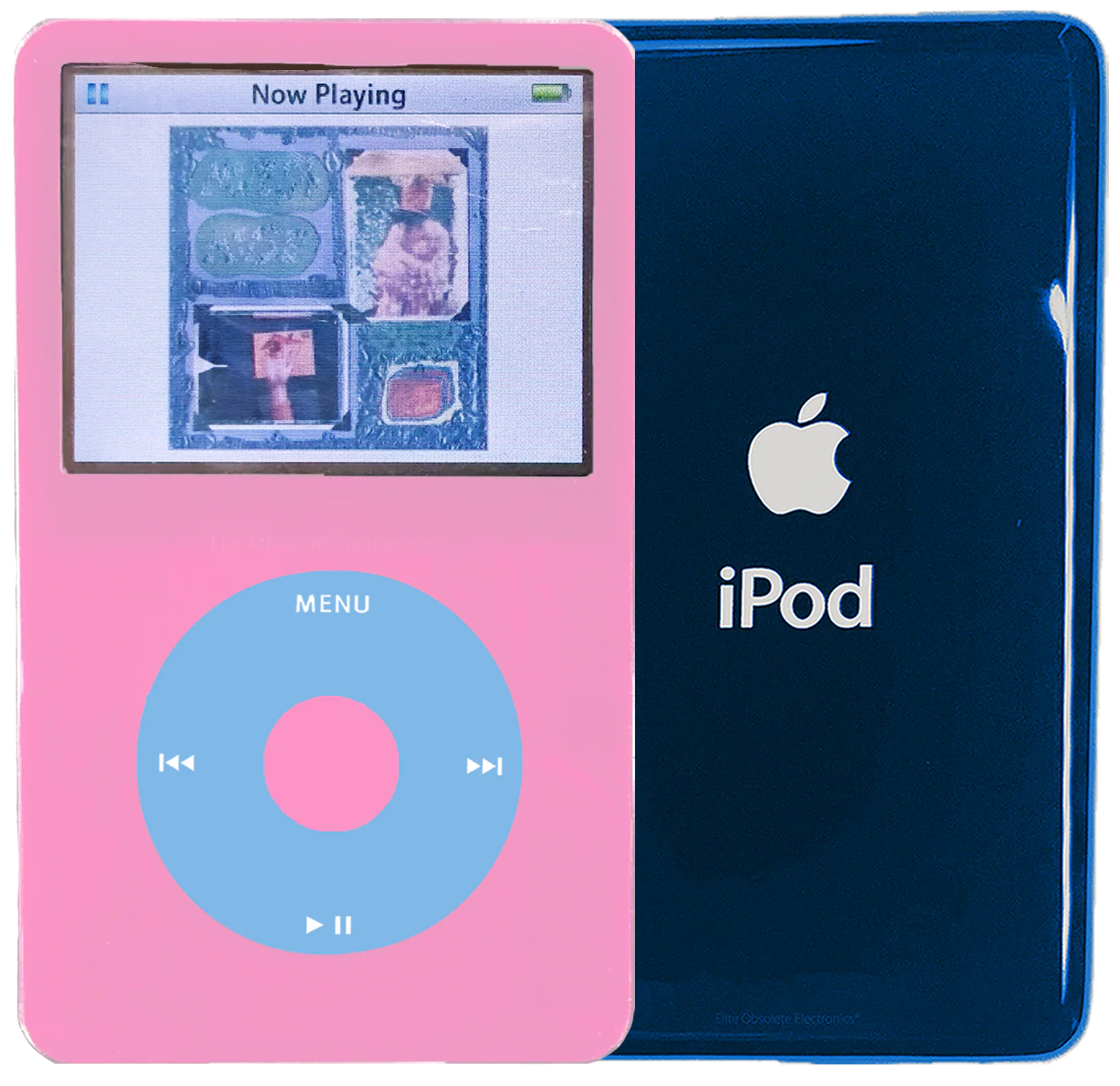 New Apple iPod Video Classic 5th 5.5 Enhanced Pink / Light Blue / Pink (Aqua)