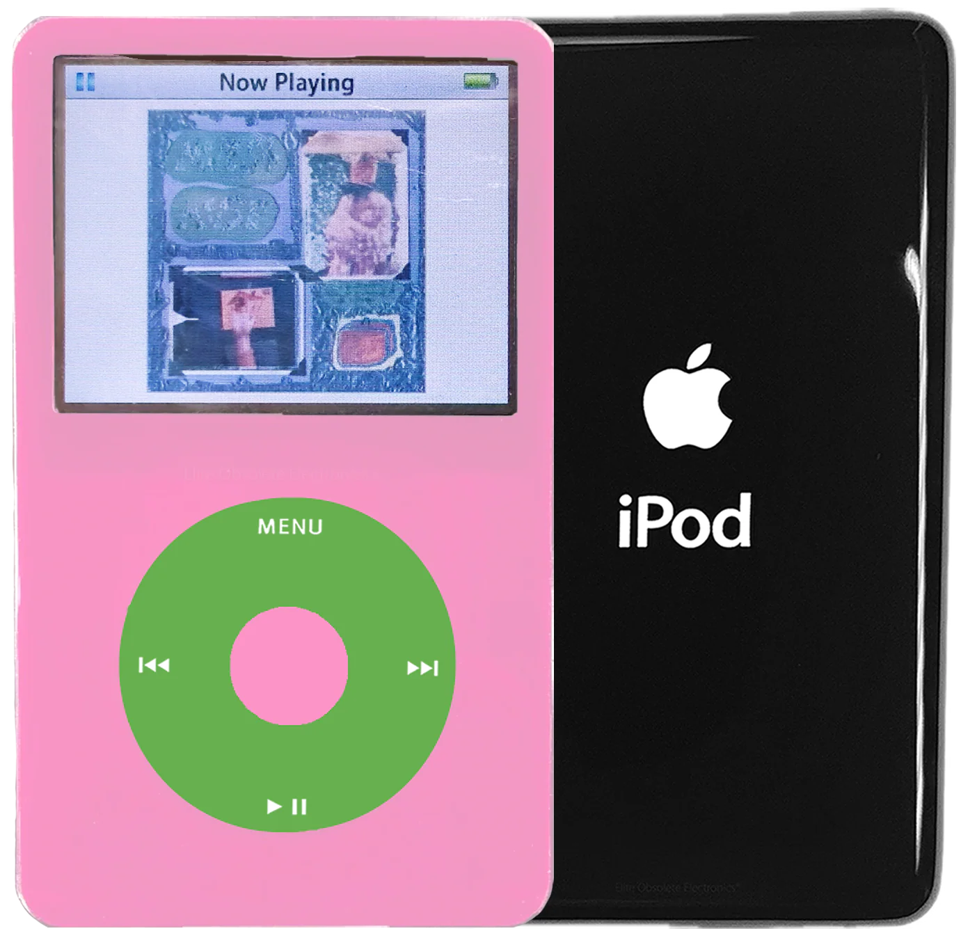 New Apple iPod Video Classic 5th 5.5 Enhanced Pink / Light Green / Pink (Black)