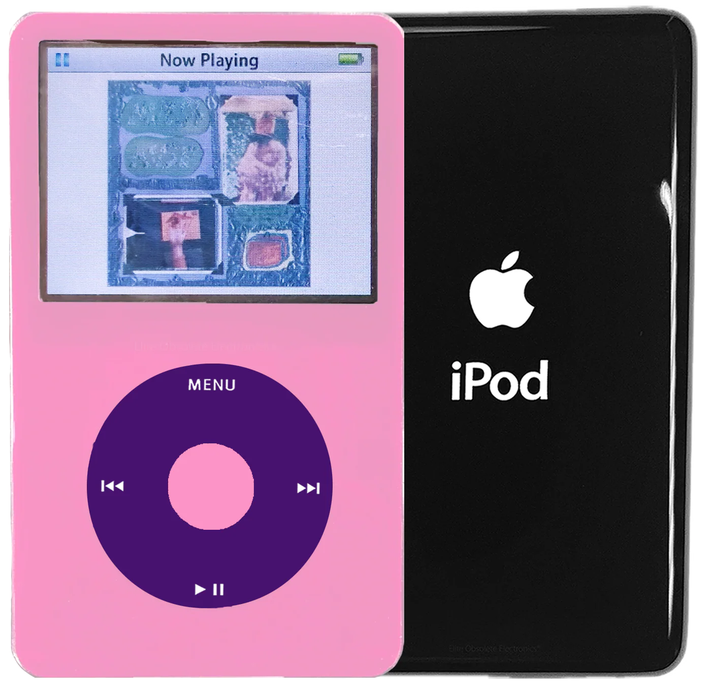 New Apple iPod Video Classic 5th 5.5 Enhanced Pink / Purple / Pink (Black)