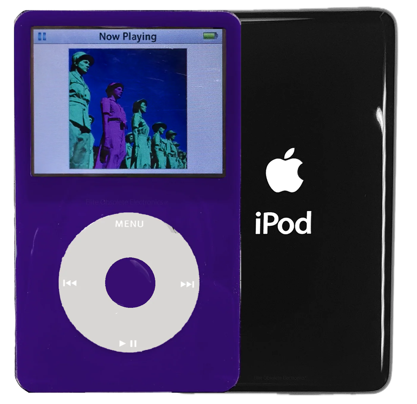 New Apple iPod Video Classic 5th & 5.5 Enhanced Purple / Grey / Purple (Black)