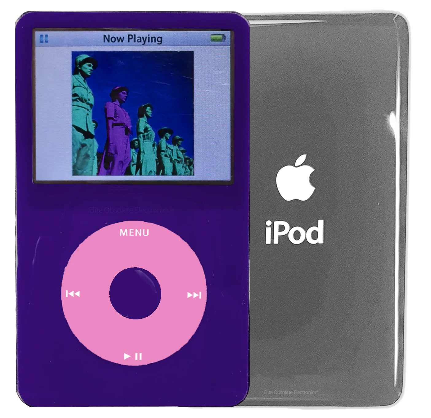 New Apple iPod Video Classic 5th & 5.5 Enhanced Purple / Light Pink / Purple (Silver)