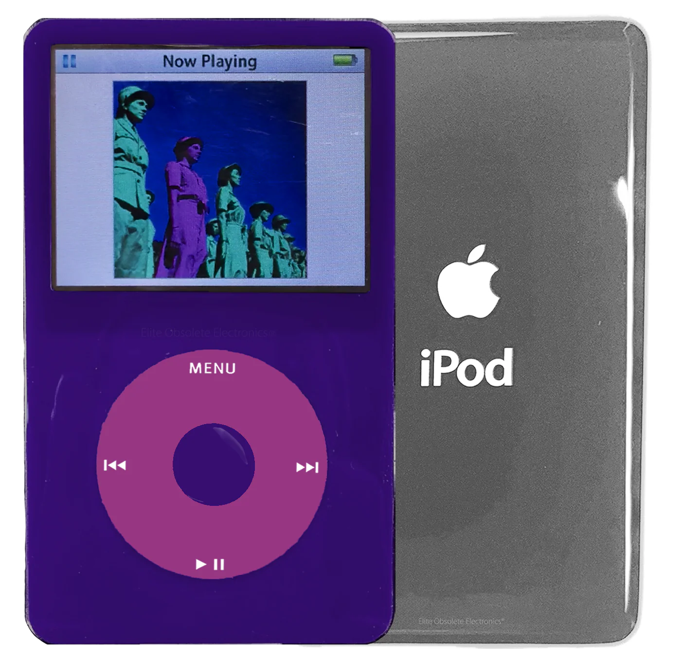 New Apple iPod Video Classic 5th & 5.5 Enhanced Purple / Pink / Purple (Silver)