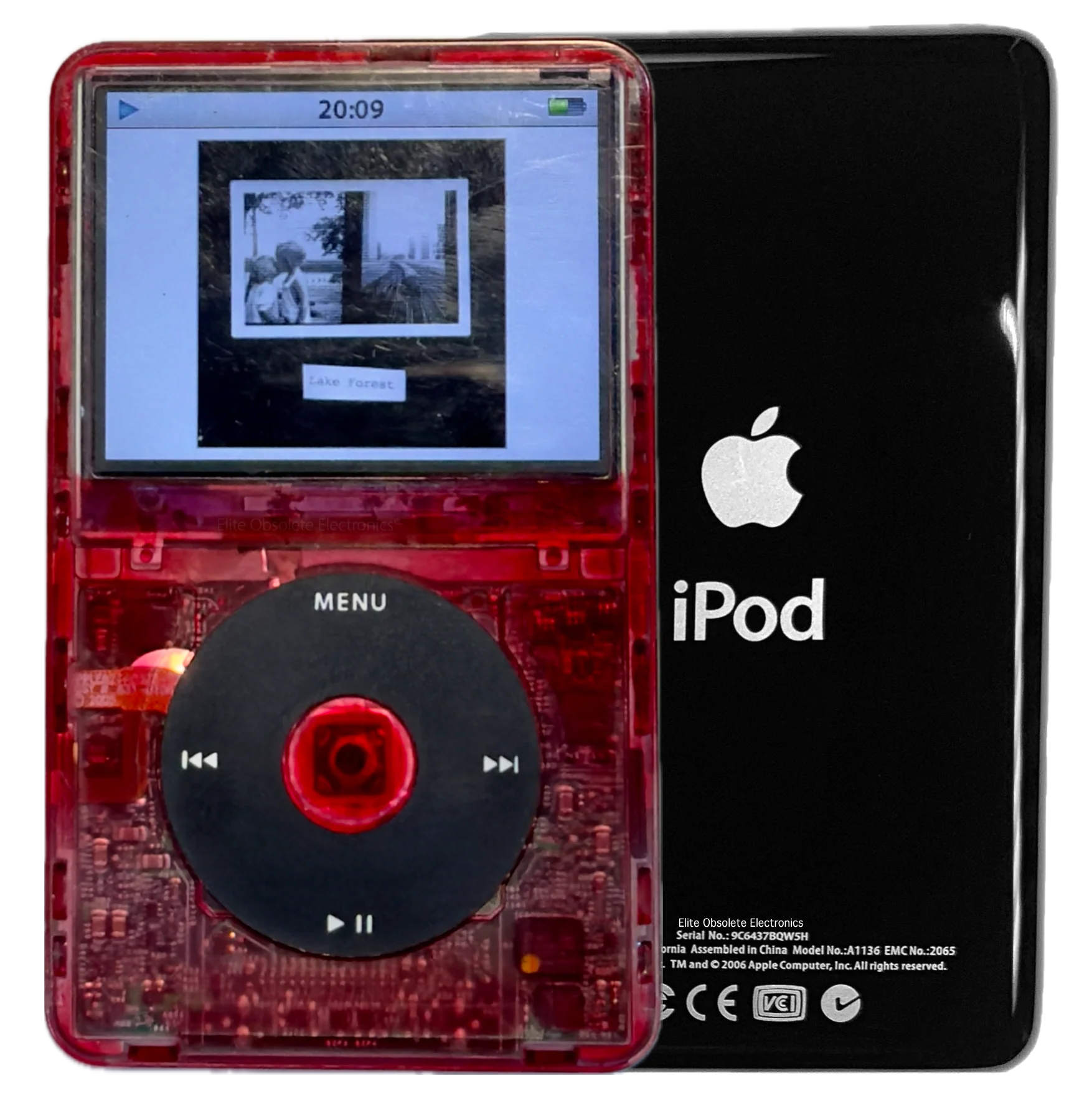 New Apple iPod Video Classic 5th & 5.5 Enhanced Red Atomic Ruby / Black / Atomic Ruby (Black)