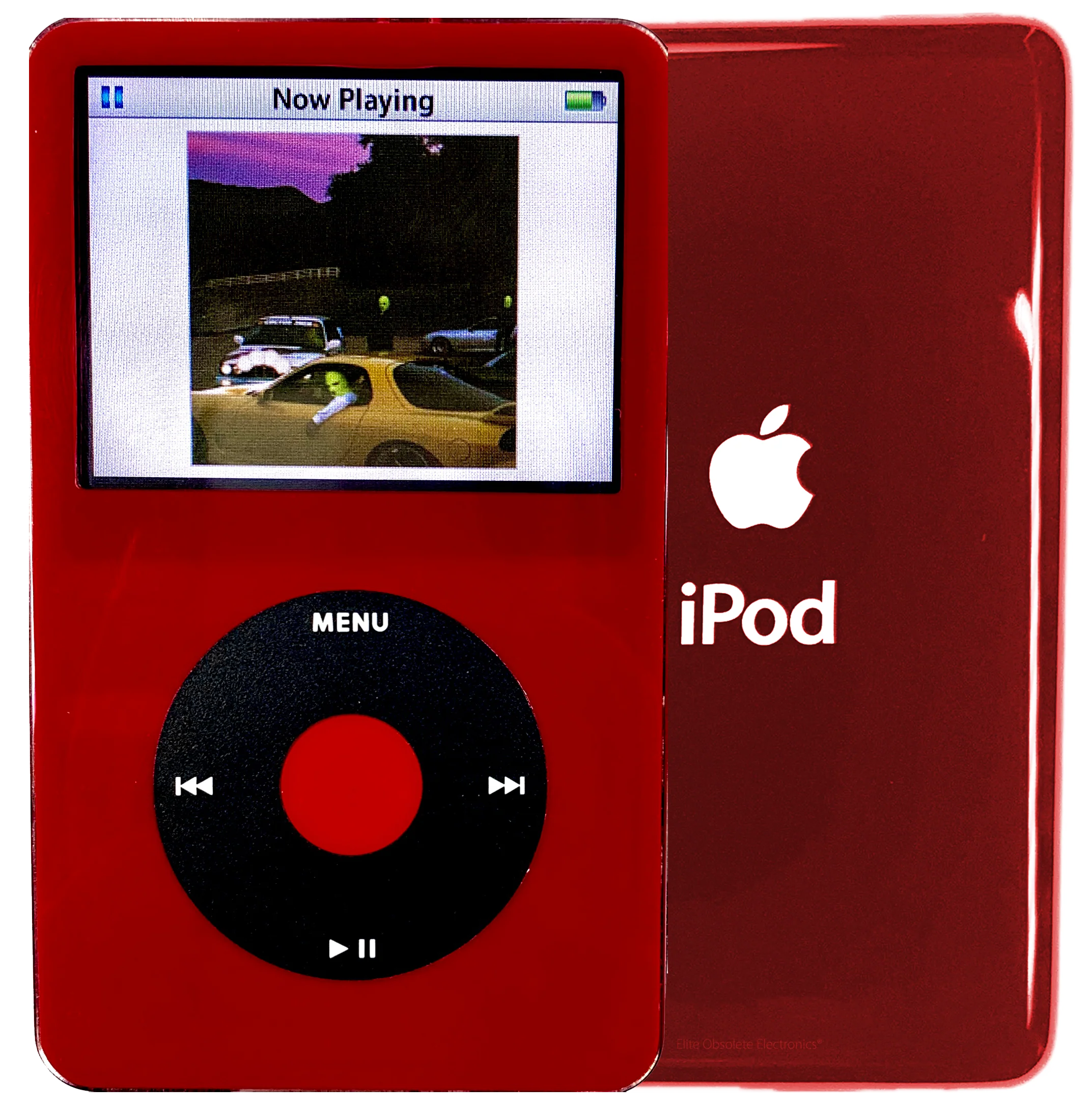 New Apple iPod Video Classic 5th & 5.5 Enhanced Red / Black / Red (Sangria Red)