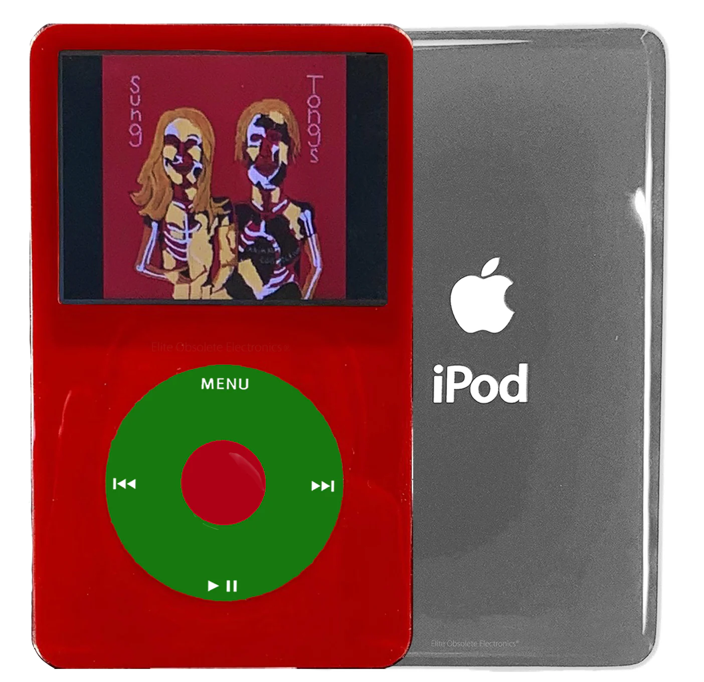 New Apple iPod Video Classic 5th & 5.5 Enhanced Red / Green / Red (Silver)