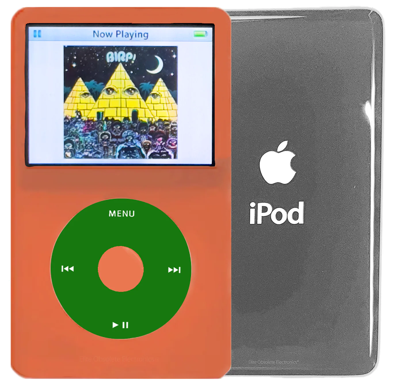 New Apple iPod Video Classic 5th & 5.5 Enhanced Orange / Green / Orange (Silver)