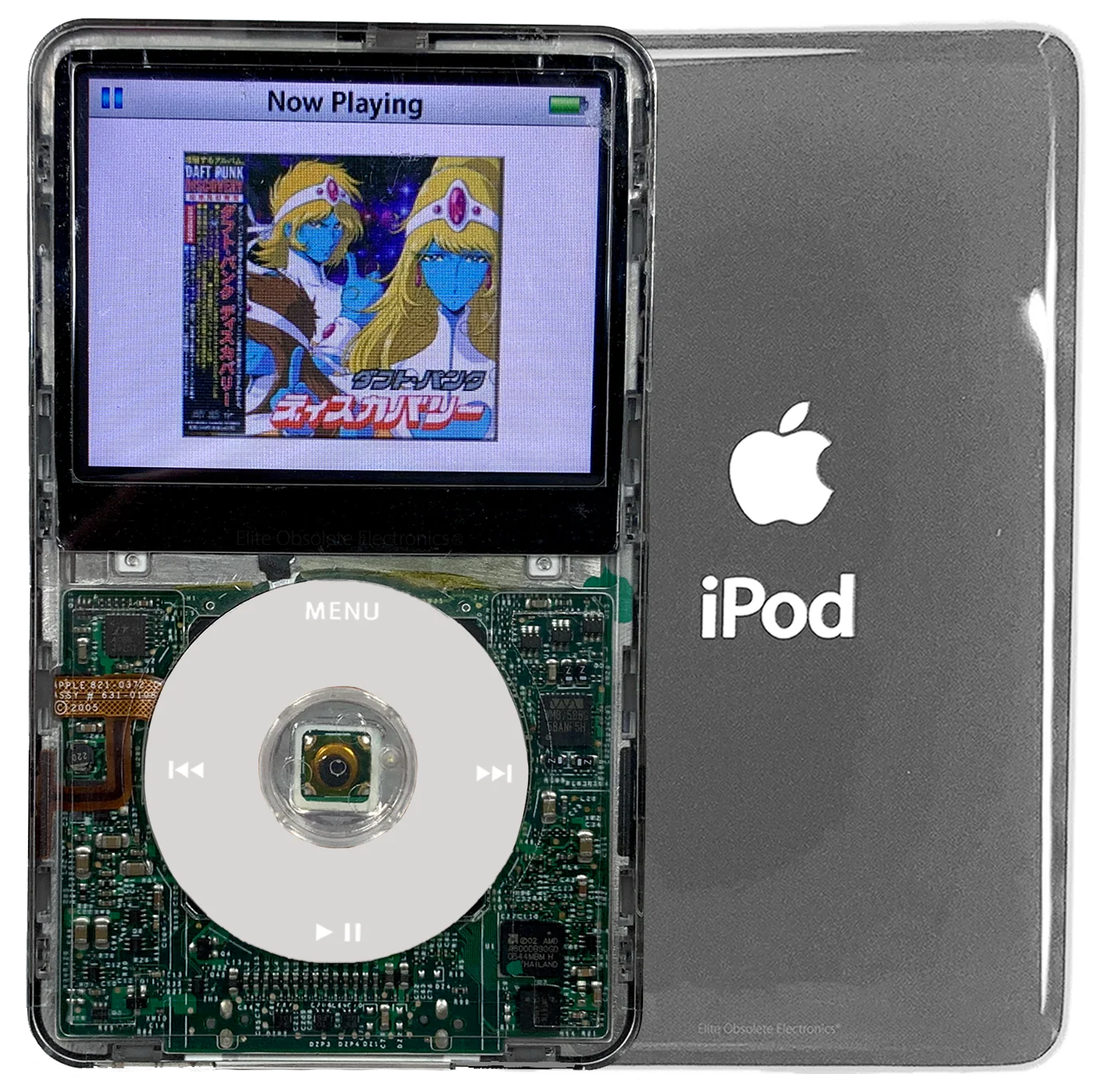 New Apple iPod Video Classic 5th 5.5 Enhanced Transparent / Grey / Transparent (Silver)