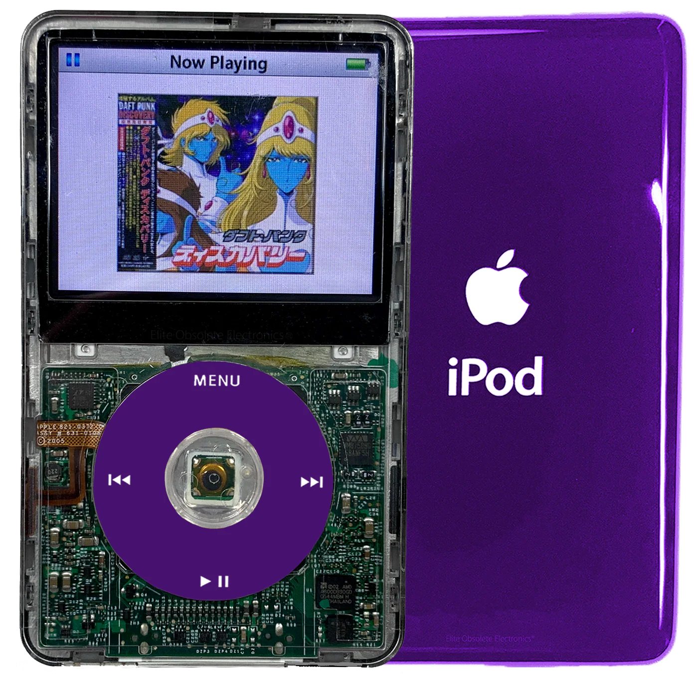 New Apple iPod Video Classic 5th 5.5 Enhanced Transparent / Purple / Transparent (Midnight Purple)